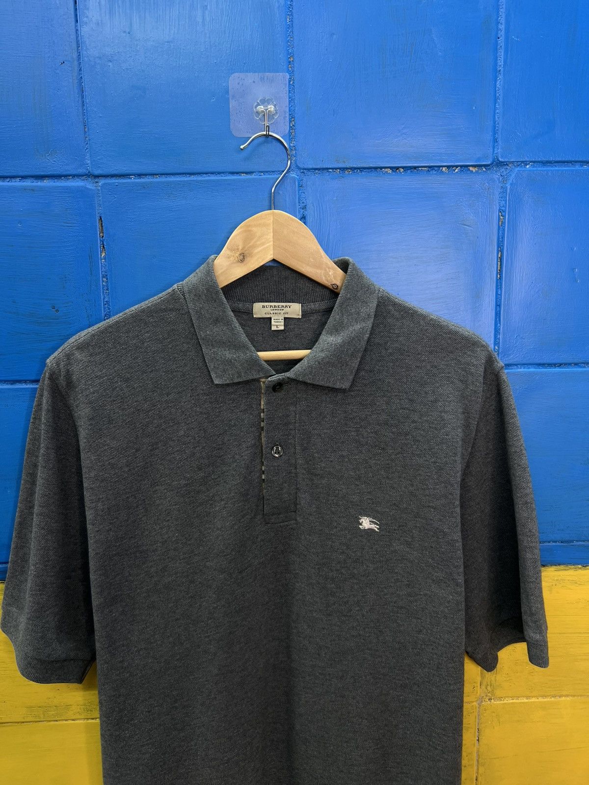 Burberry Burberry London Classic Fit Polo Shirt Size US L / EU 52-54 / 3 - 2 Thumbnail