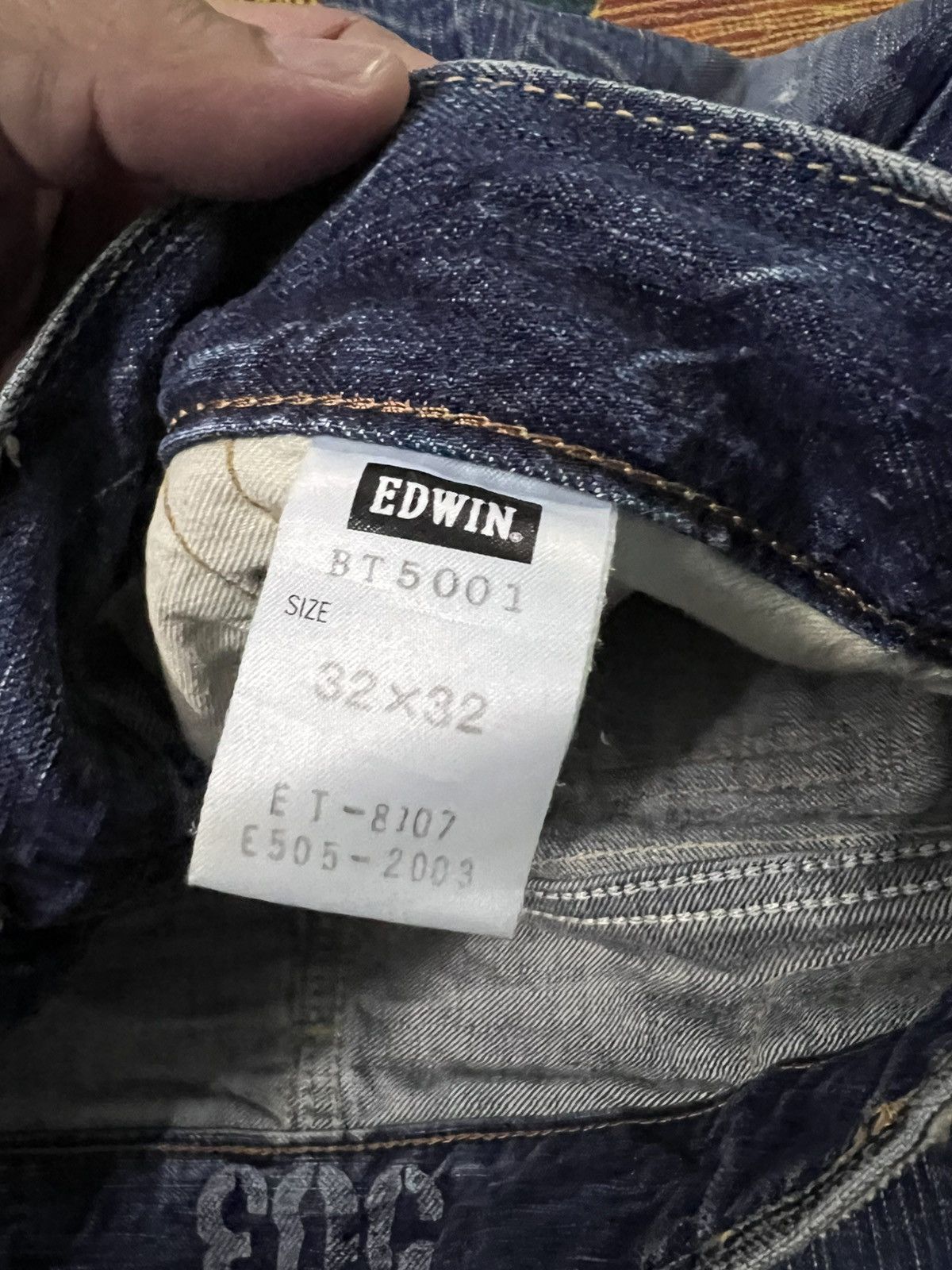 Edwin × If Six Was Nine × Le Grande Bleu (L.G.B.) 💥FLARE💥VINTAGE EDWIN 503 BLUE TRIP DISTRESS FADED JEANS Size US 34 / EU 50 - 22 Thumbnail