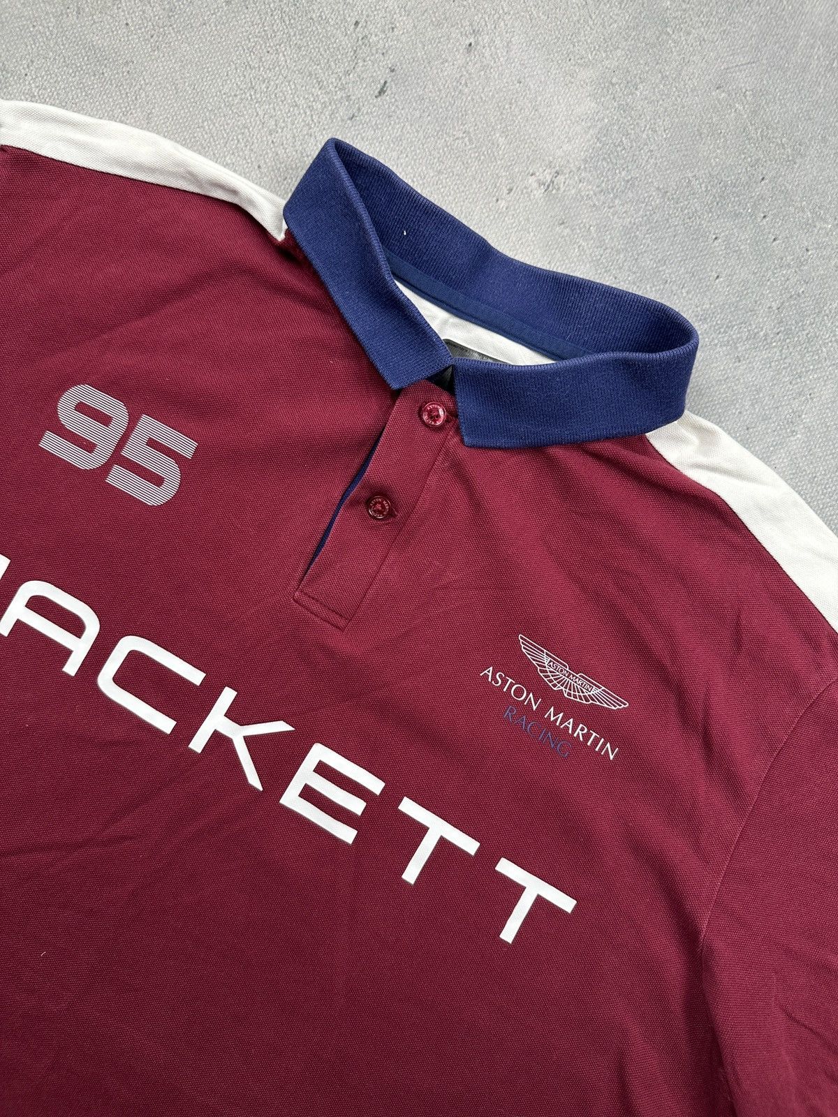 Hackett Hackett Aston Martin Racing Polo Shirt Archive Motorsport Size US XL / EU 56 / 4 - 4 Thumbnail