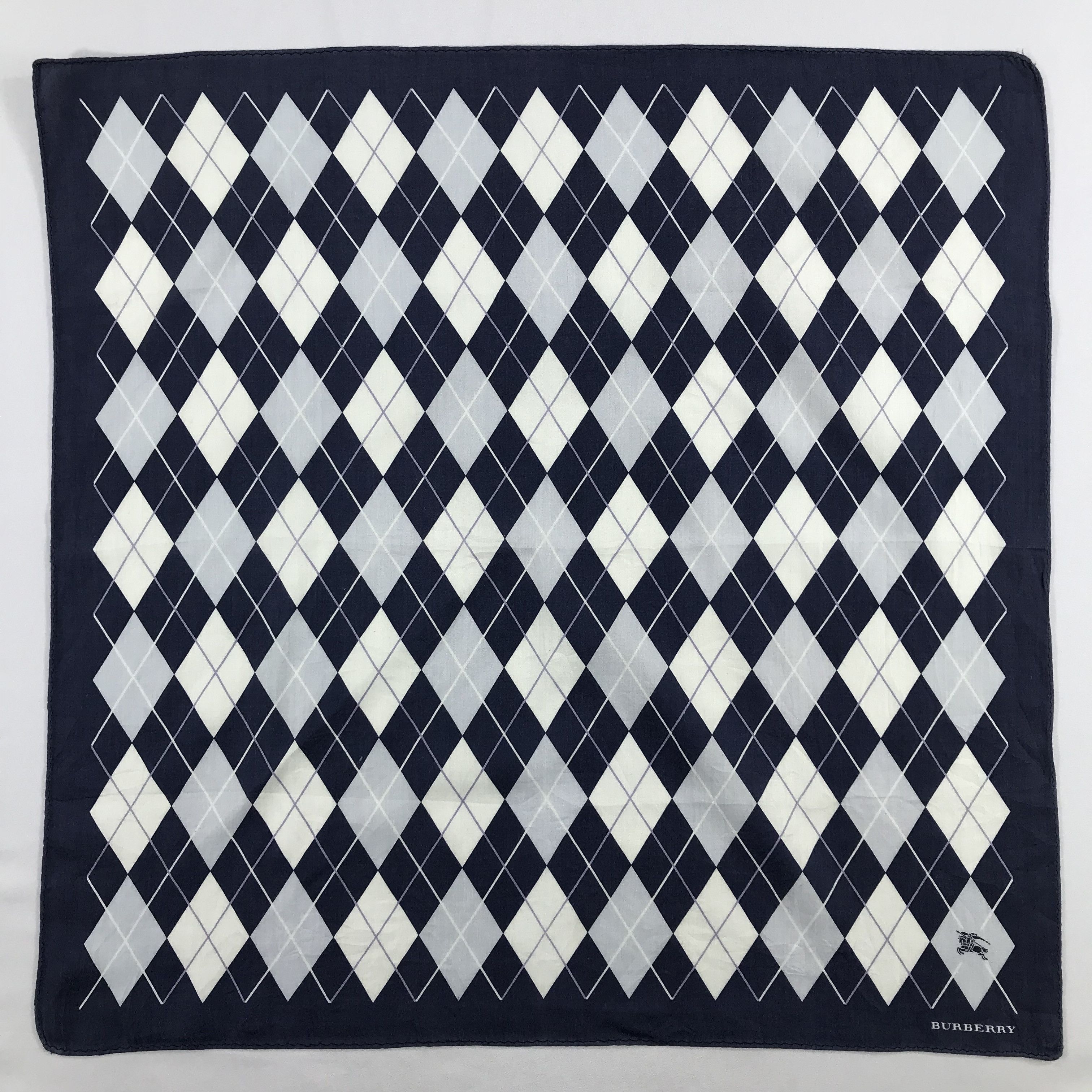 Burberry × Vintage Burberry Bandana / Handkerchief / Neckerchief - S2528 Size ONE SIZE - 1 Thumbnail