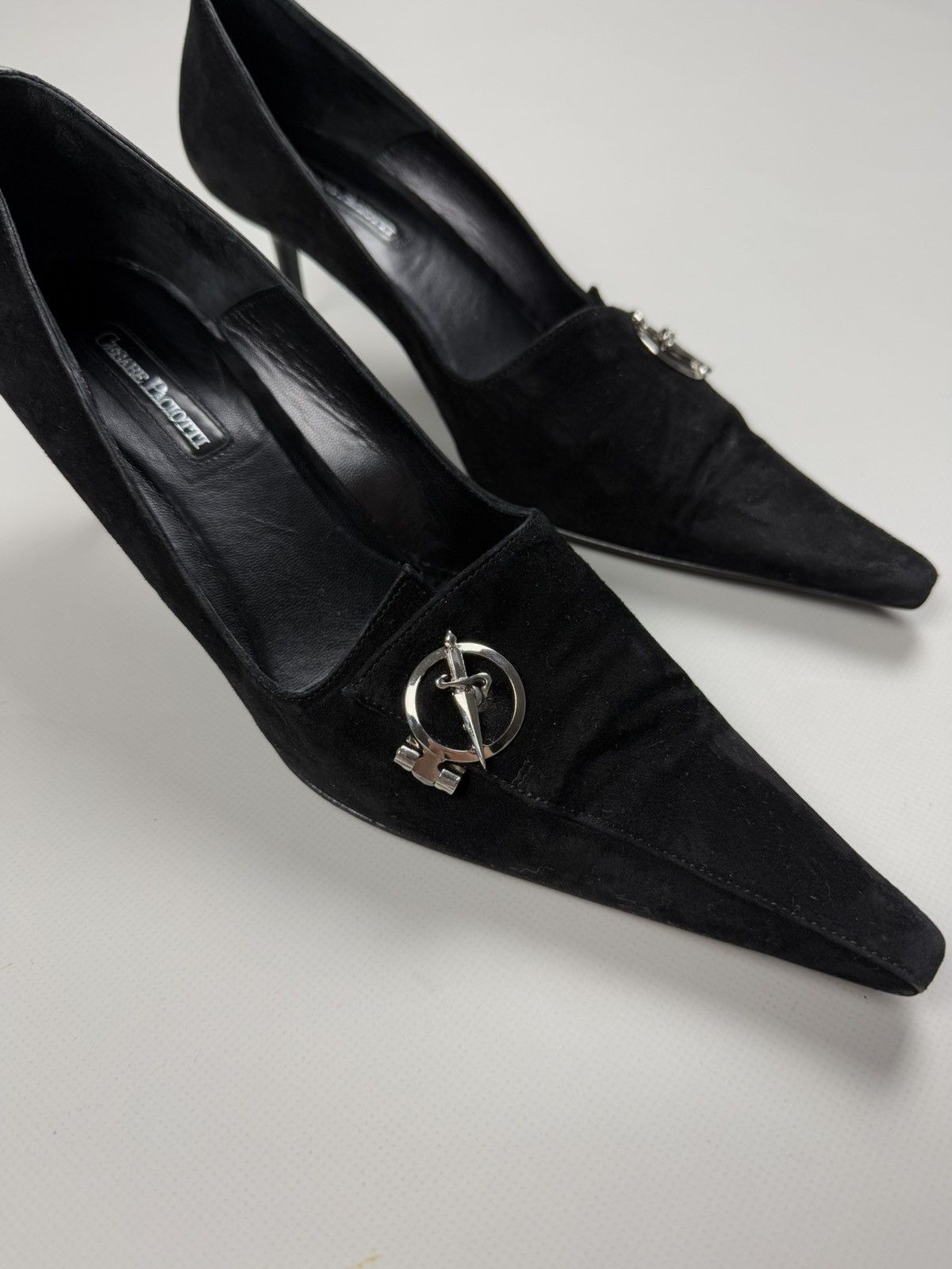 Paciotti Cesare Paciotti Dagger Suede Ladies Heels Size 39 / US 8 Size US 8 / IT 38 - 9 Thumbnail
