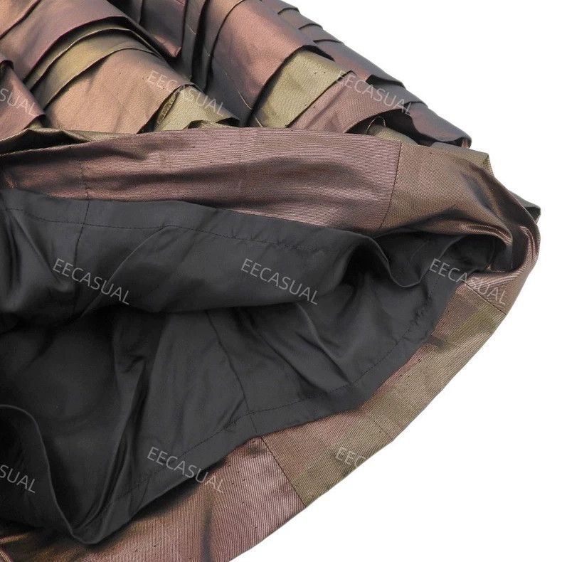 Comme des Garcons Comme Des Garcons size M Metallic pearlescent tiered ruffl Size 24" / US 00 / IT 34 - 4 Thumbnail