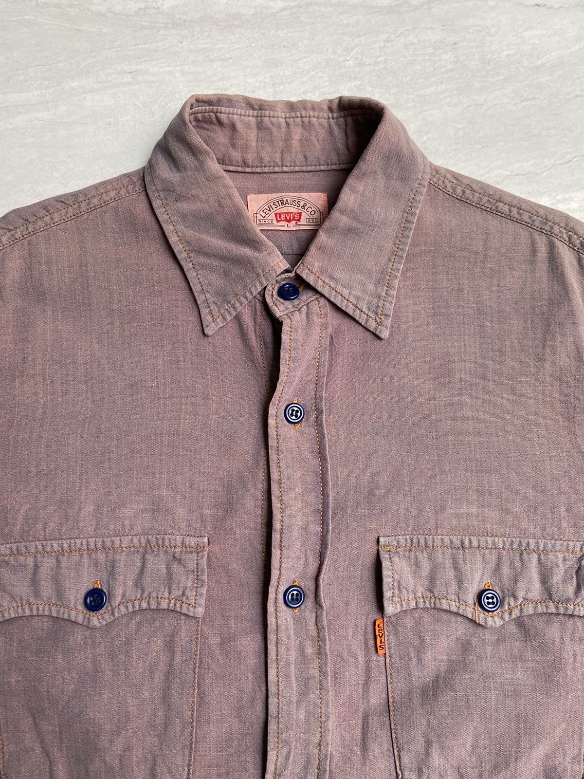 Levi's LEVI’STRAUSS & CO Orange Tab Shirt Size US S / EU 44-46 / 1 - 4 Thumbnail