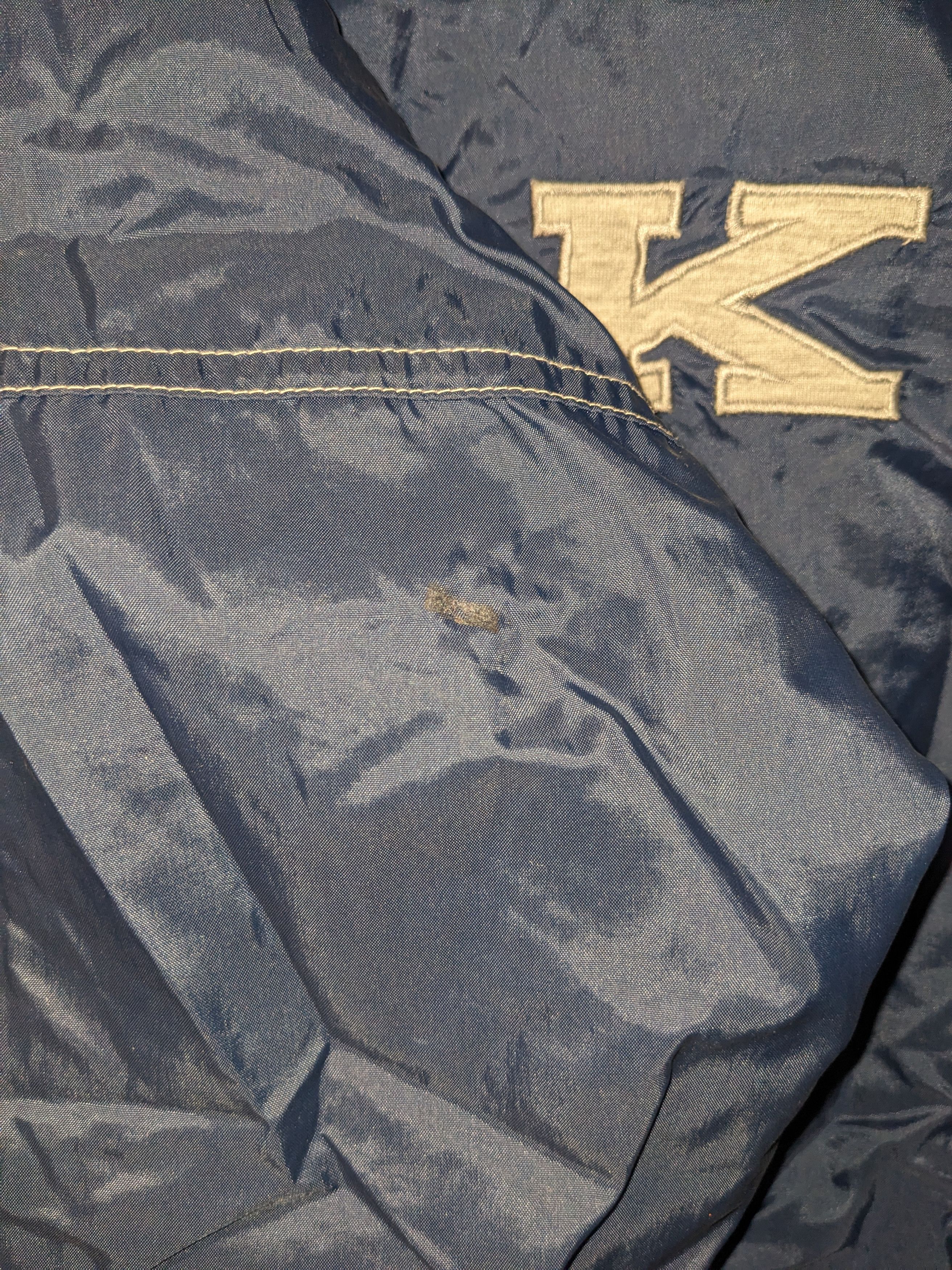 Nike × Vintage Vintage 90s Nike Spell Out Blue Medium Windbreaker Size US M / EU 48-50 / 2 - 4 Thumbnail