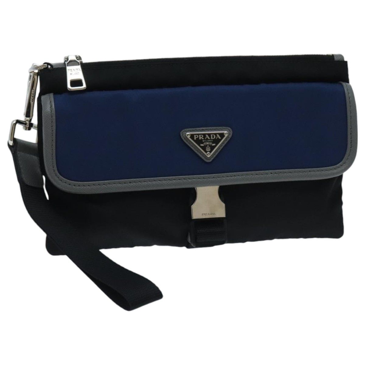 Prada Black Synthetic Clutch Bag (Pre-Owned) Size ONE SIZE - 1 Thumbnail