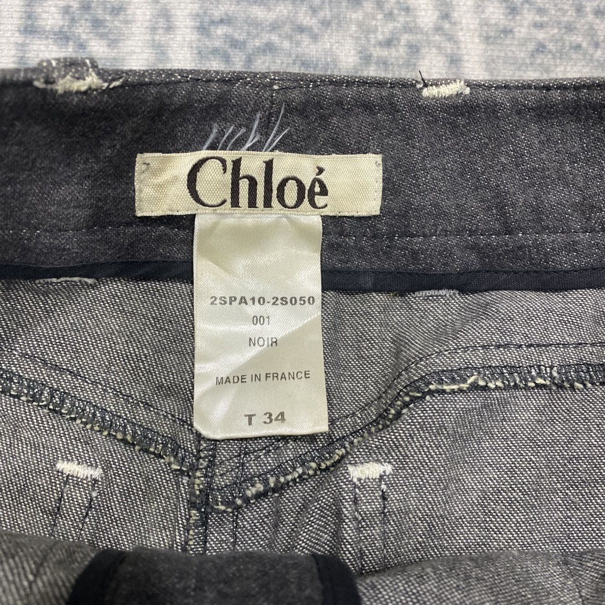 Chloe × Designer Flared Casual Pants Bootcut Size 28" / US 6 / IT 42 - 8 Thumbnail