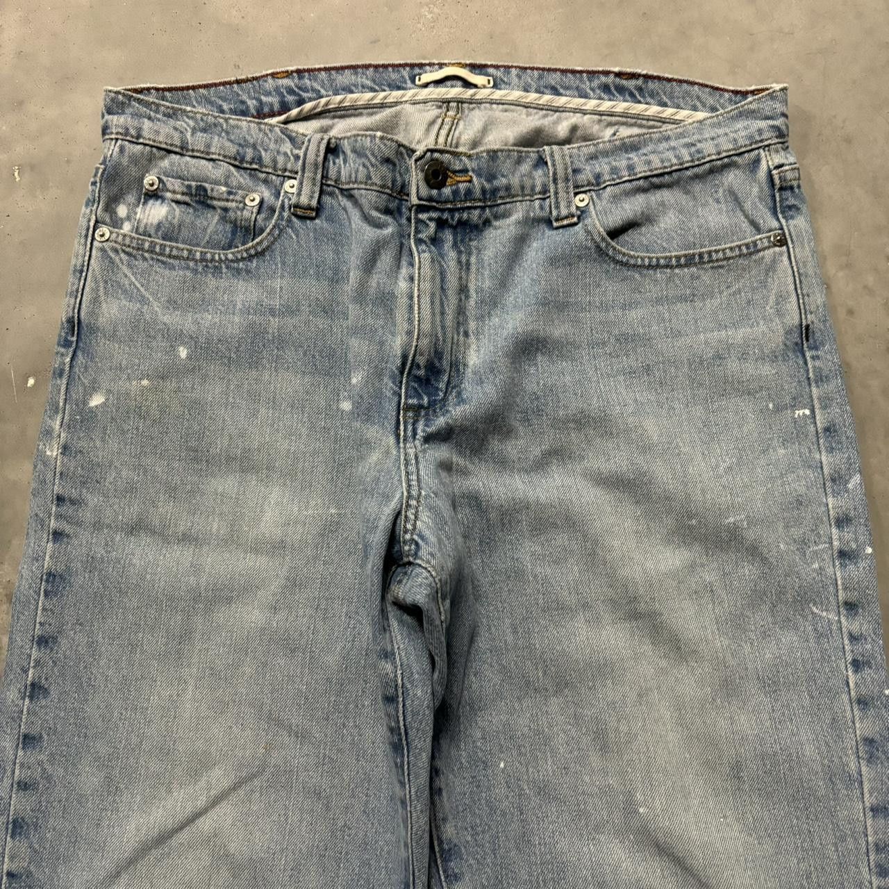 Japanese Brand × Vintage Crazy Vintage Y2K/2000s Light Wash Skater Denim Jeans! Size US 36 / EU 52 - 5 Thumbnail
