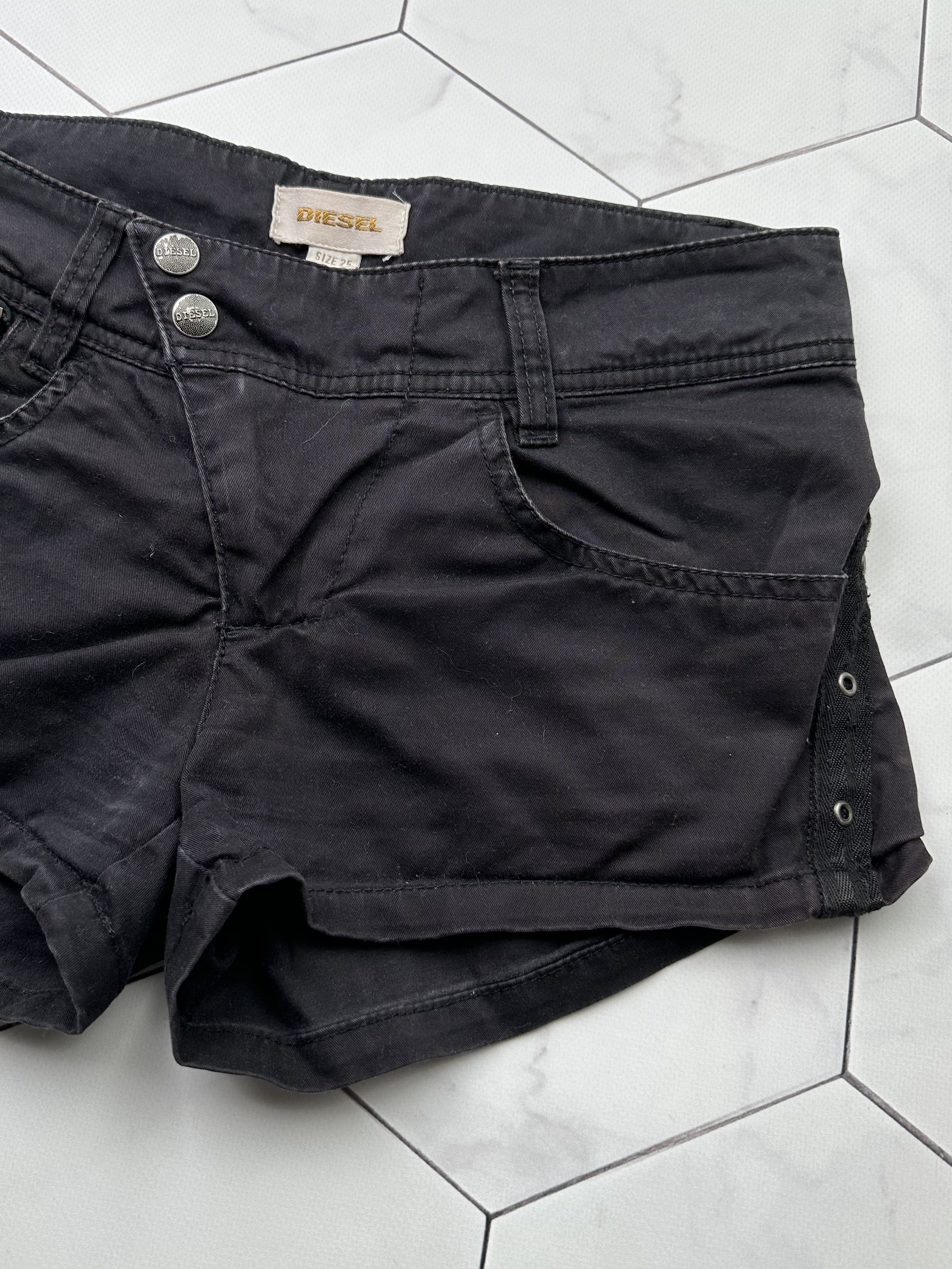 Diesel × Vintage Diesel Vintage Mini Shorts Size 25" / US 0 / IT 36 - 3 Thumbnail