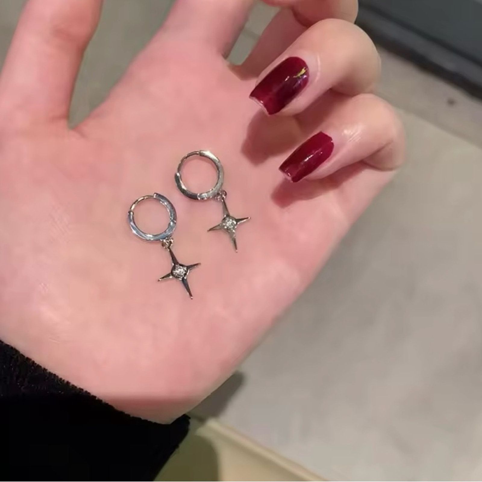 Other Stars Drop Pendant Earring For Women Silver Size ONE SIZE - 6 Thumbnail