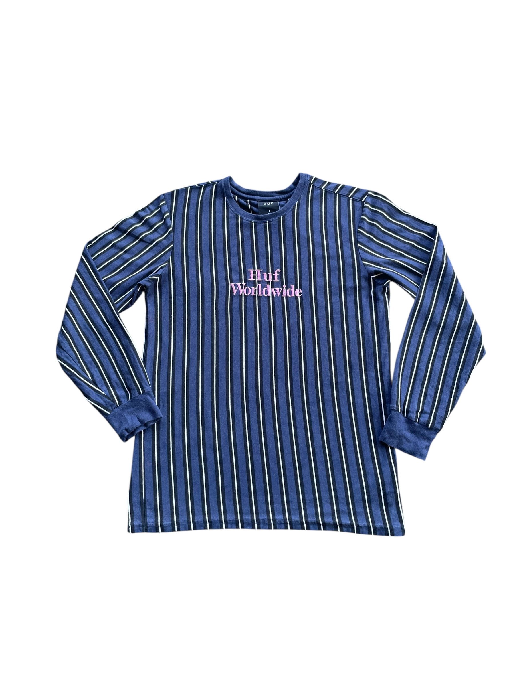 Huf Huf Worldwide Stripe Long Sleave Size US S / EU 44-46 / 1 - 1 Thumbnail