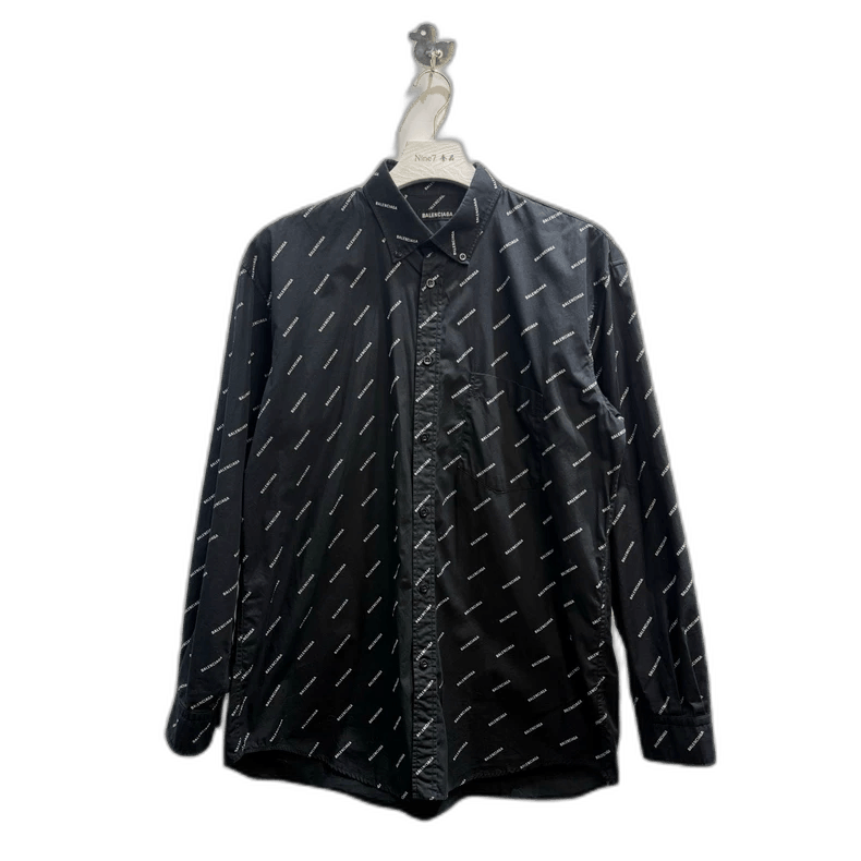 Balenciaga Balenciaga Logo Long Sleeve Shirt Size US M / EU 48-50 / 2 - 1 Thumbnail