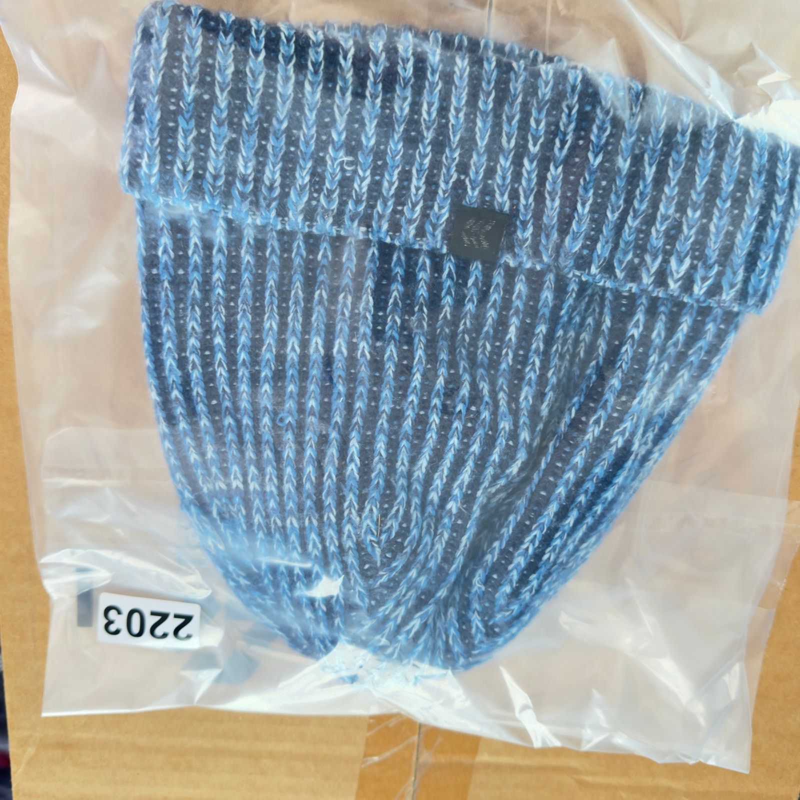 Other All In Motion Ski Hat Beanie Blue Knit Fleece Lined OSFM Size ONE SIZE - 14 Thumbnail