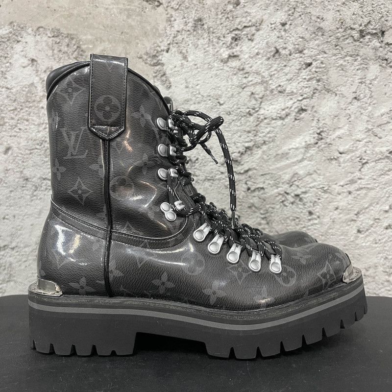 Louis Vuitton Louis Vuitton Black Short Martin Boots for Men -2508 Size US 8.5 / IT 38.5 - 6 Thumbnail