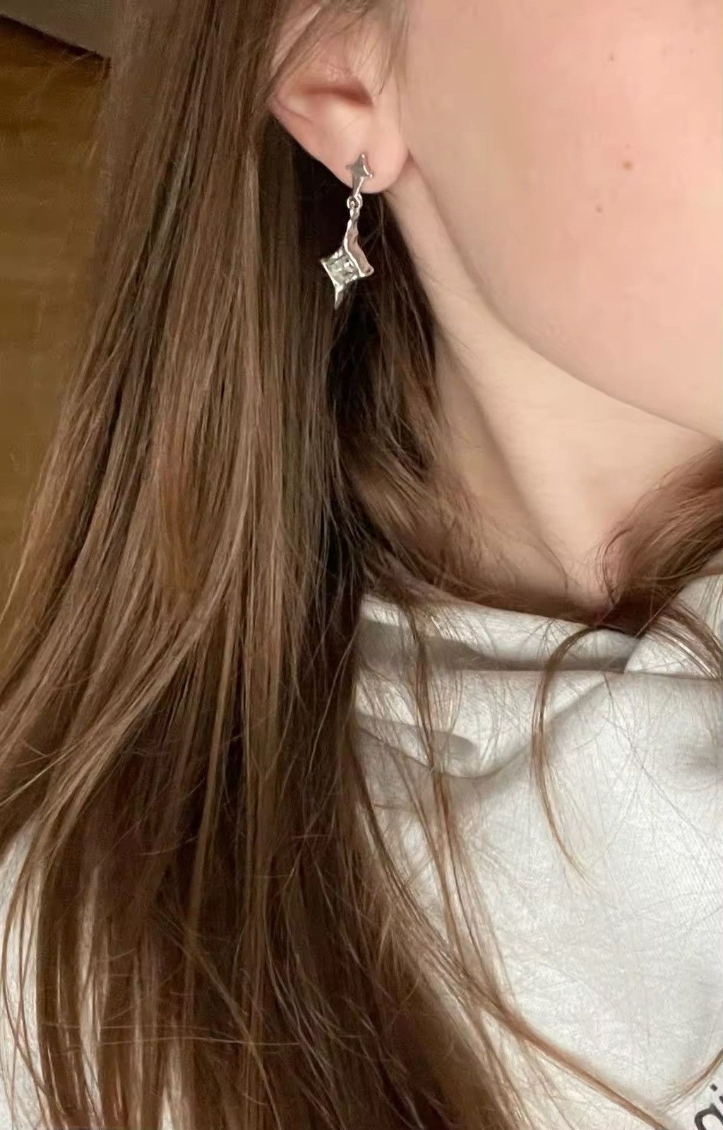 Jewelry Y2K Exquisite Star Crystal Earrings Size ONE SIZE - 2 Thumbnail