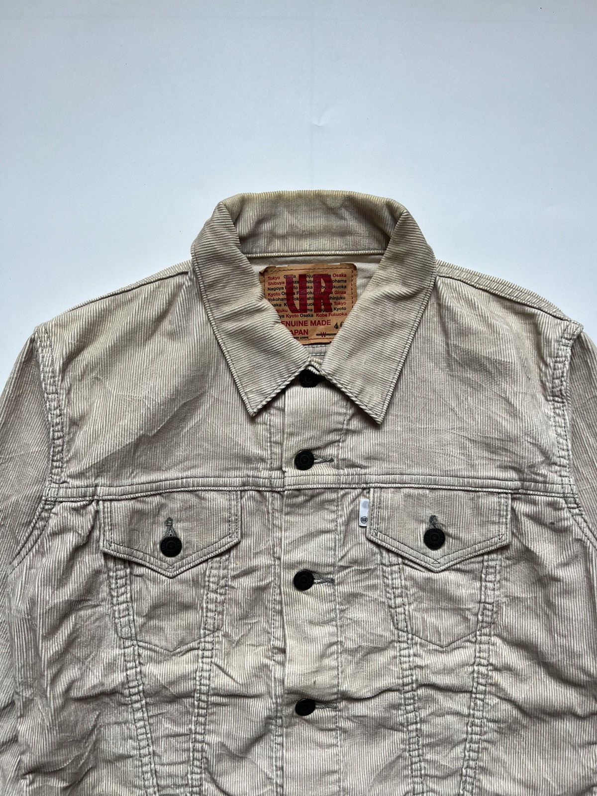 URBAN RESEARCH DOORS Urban Research Japanese Brand Corduroi Trucker Jacket Size US S / EU 44-46 / 1 - 3 Thumbnail