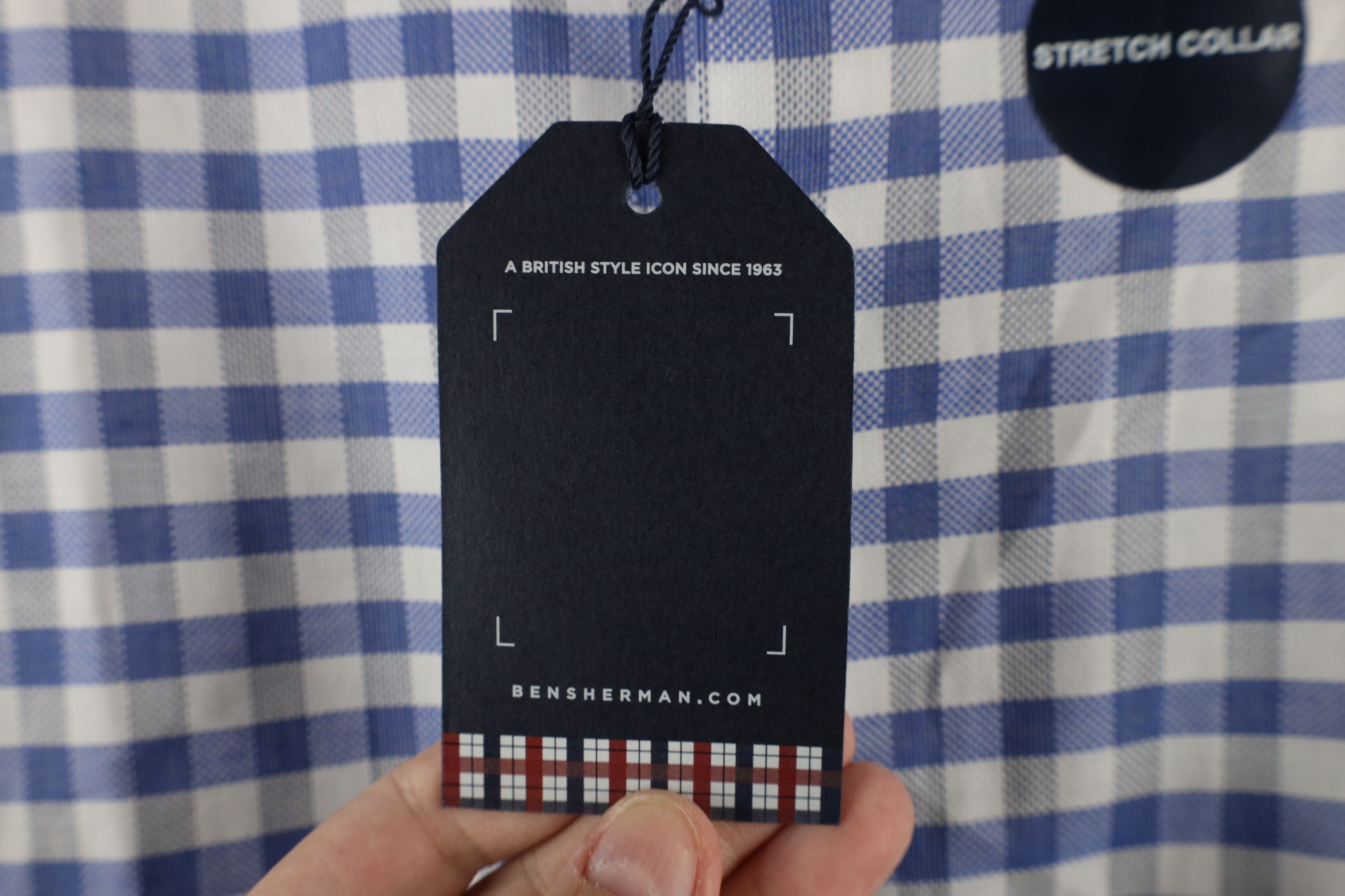 Ben Sherman × Vintage New Ben Sherman Slim Fit Stretch Collared Button Shirt Size US M / EU 48-50 / 2 - 5 Thumbnail