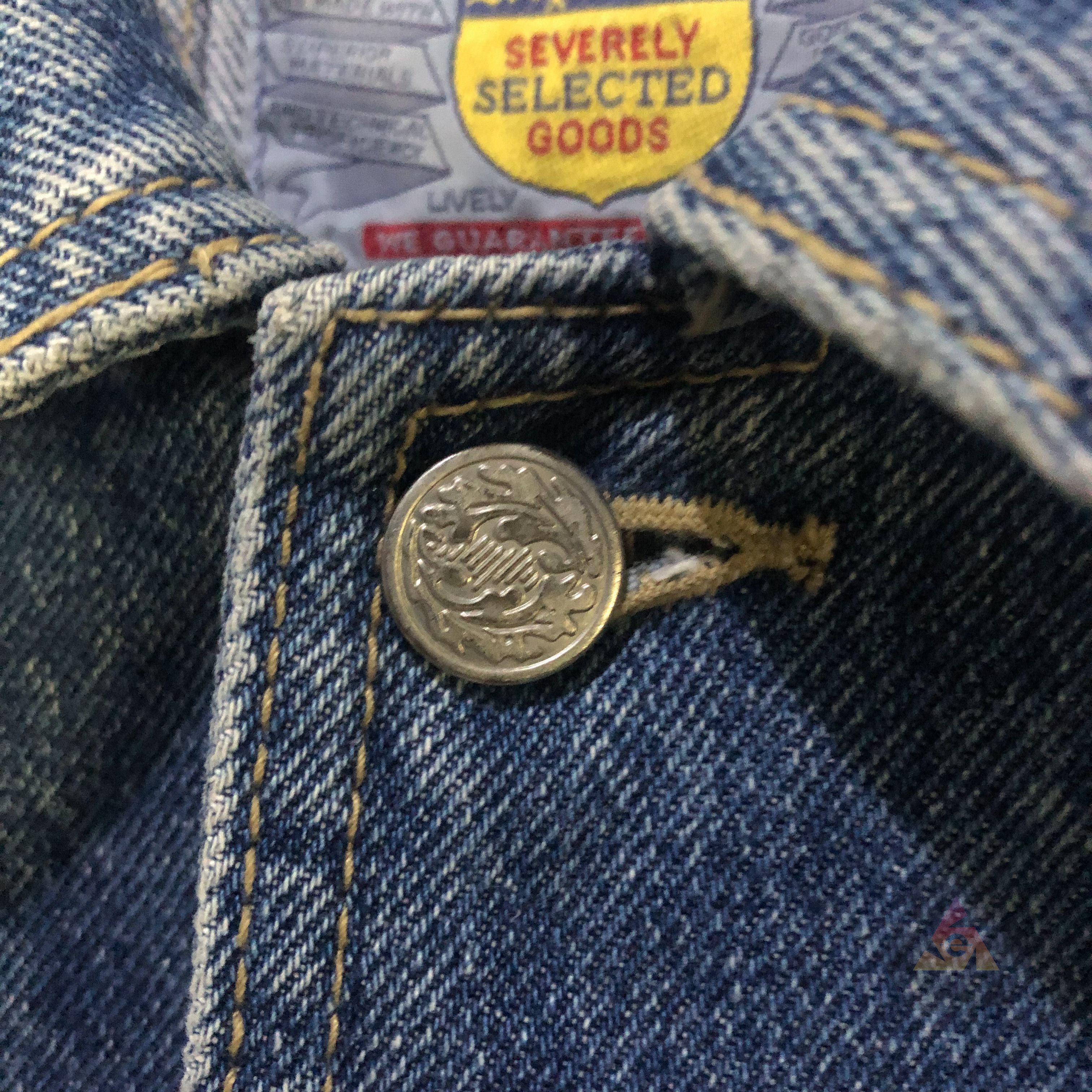 Vintage Vintage 90s SD CLUB Severely Selected Goods Denim Jacket Size US L / EU 52-54 / 3 - 8 Thumbnail