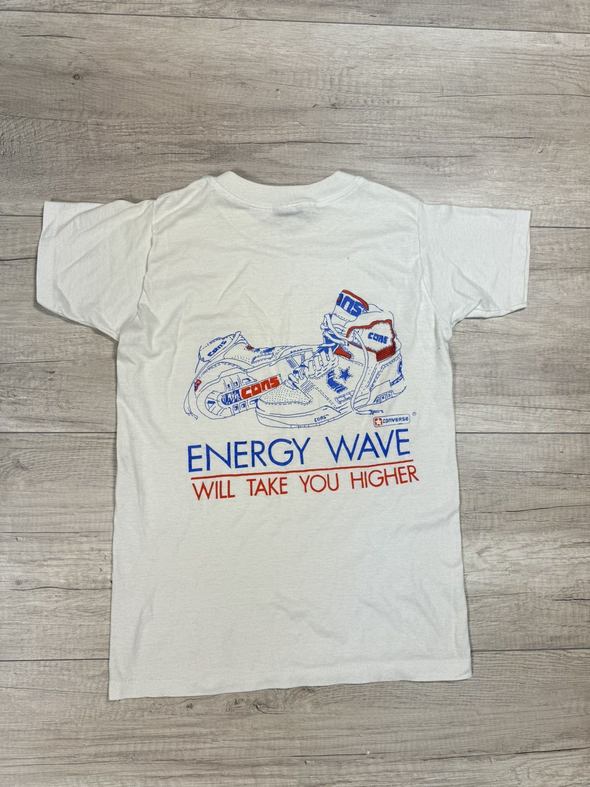 Converse Vintage Converse Energy Wave Made In USA Vintage T-shirts Size US S / EU 44-46 / 1 - 6 Thumbnail