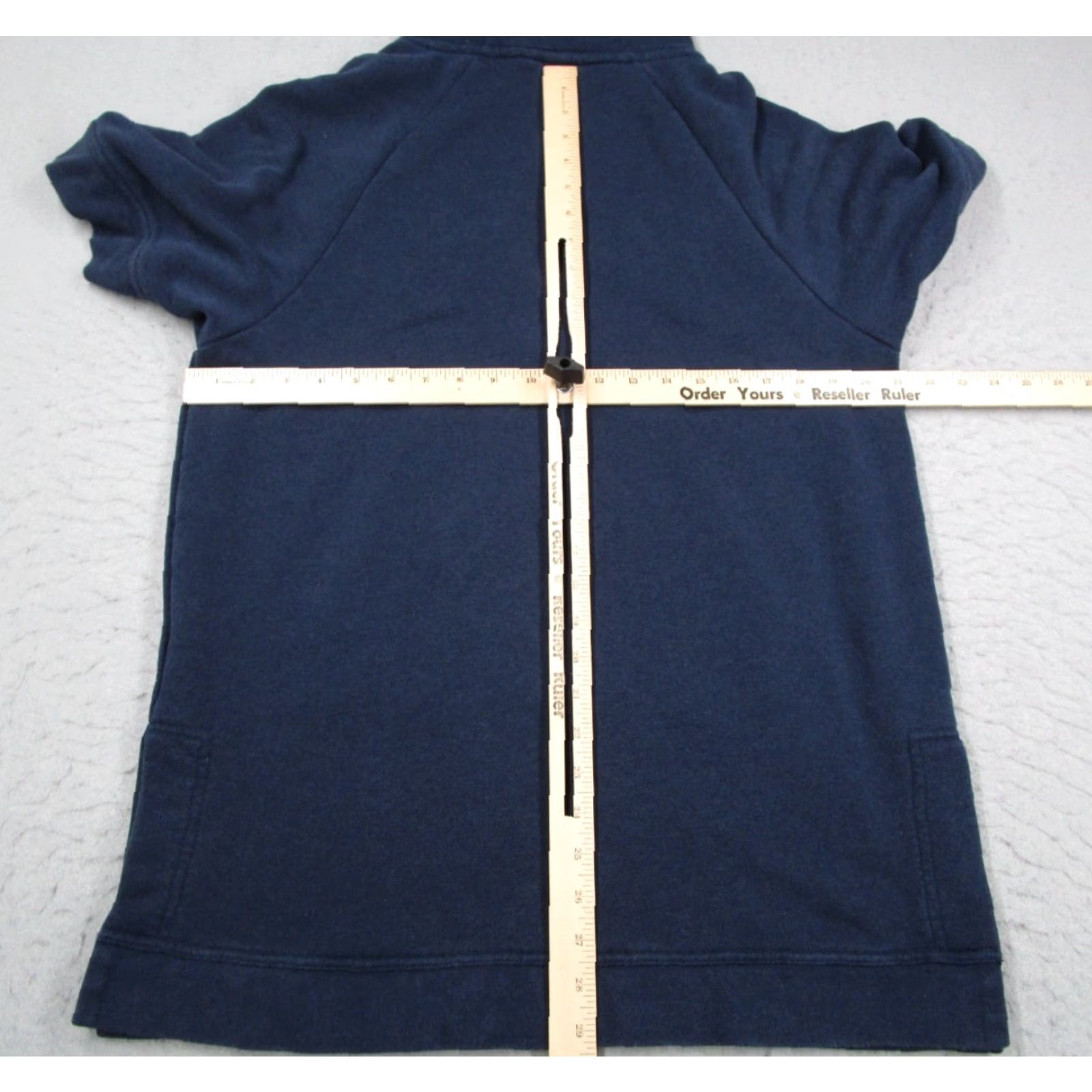 Nike NIKE Hoodie Women XS Blue Short Sleeve 1/4 Zip Pullover Activewear Gym Size XS / US 0-2 / IT 36-38 - 5 Thumbnail