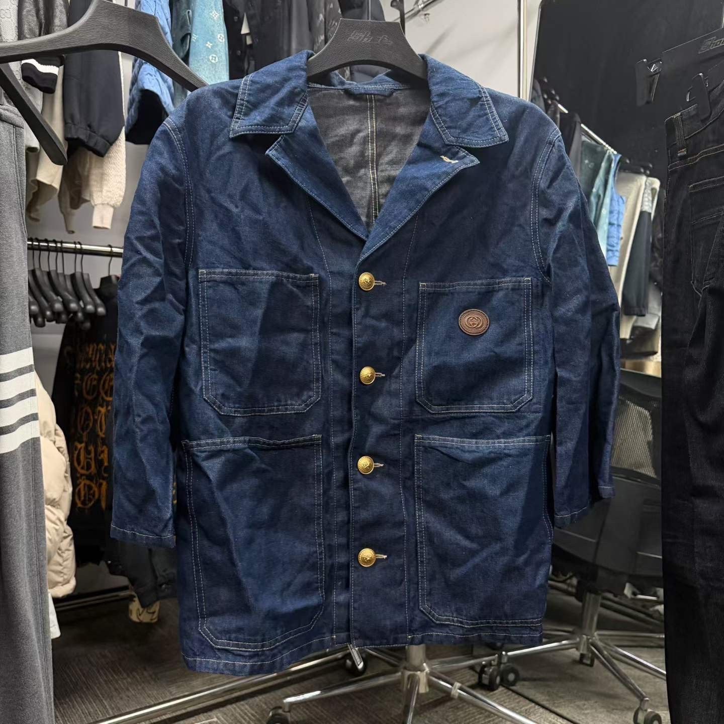 Gucci Gucci Washed Light Jacket l Men Size US L / EU 52-54 / 3 - 1 Thumbnail