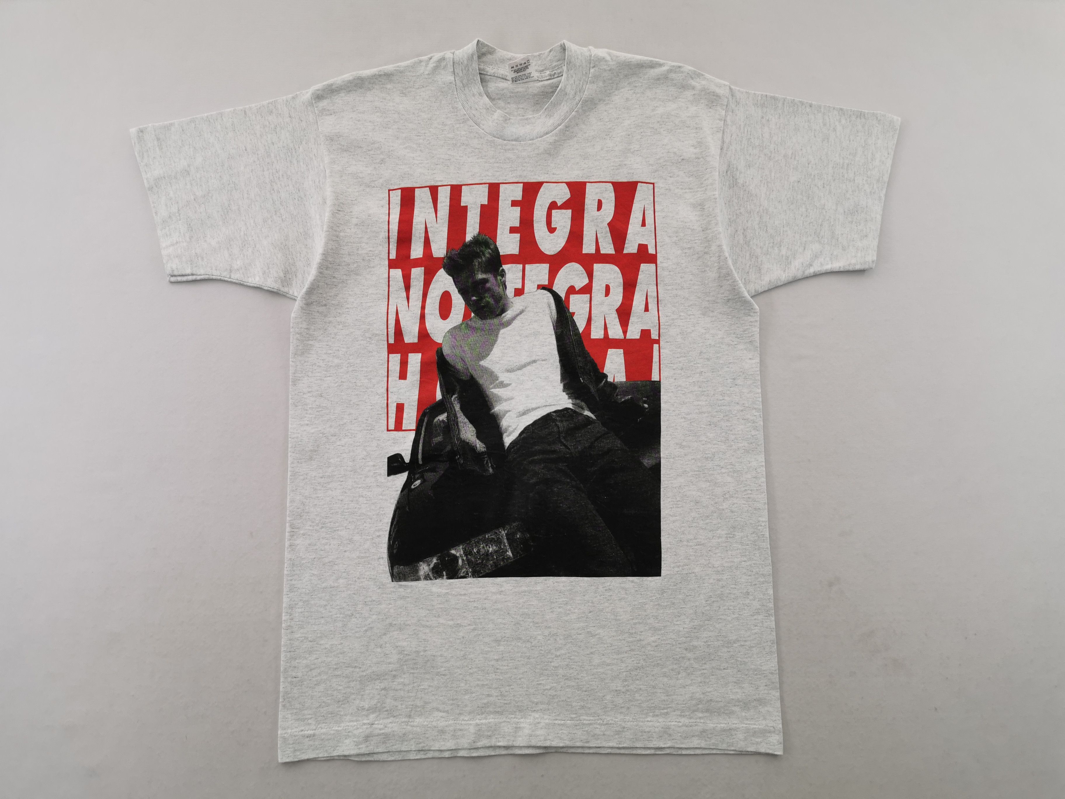 Fruit Of The Loom × Vintage Vintage 90's Brad Pitt Integra T Shirt Made In USA Size L Size US L / EU 52-54 / 3 - 3 Thumbnail