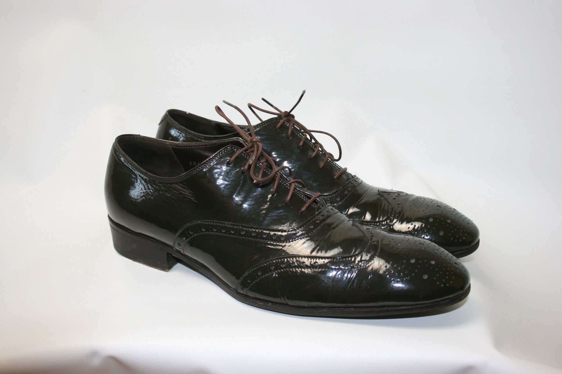 Gianni Barbato Patent Leather Derby Shoes Size US 8 / EU 41 - 2 Thumbnail