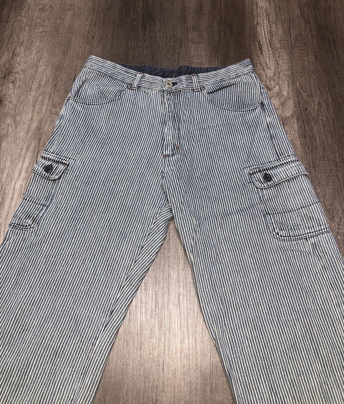 HyperDenim × Japanese Brand VINTAGE CARGO PANT HYPER REMIX UNISEX Size US 30 / EU 46 - 6 Thumbnail