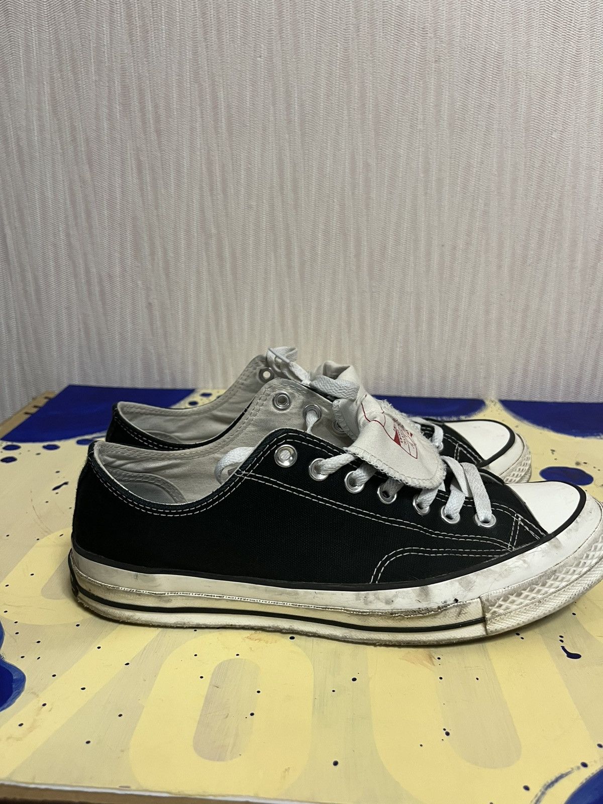 Converse Black canvas converse ctas 70s low shoes Size US 9 / EU 42 - 3 Thumbnail