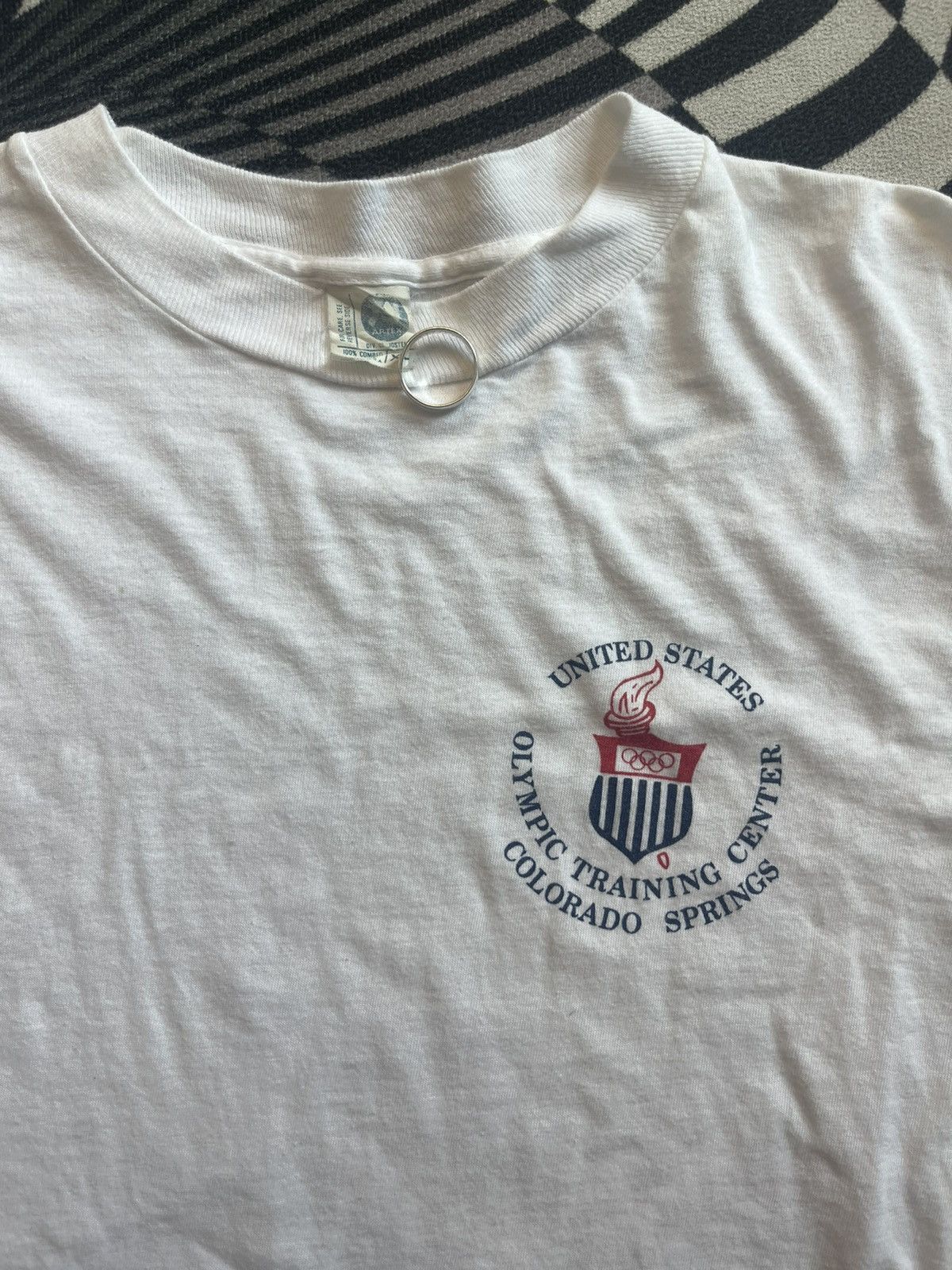 USA Olympics Vintage USA Olympic Training Center 80’s tshirt Size US XL / EU 56 / 4 - 5 Thumbnail