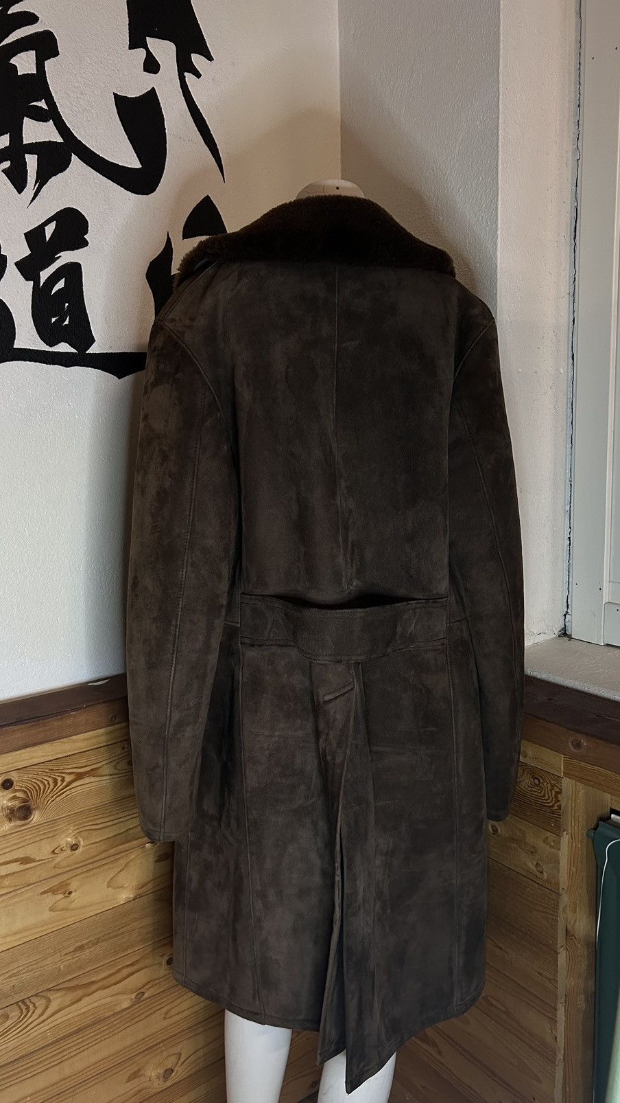 Japanese Brand × Vintage Vintage Scandinavian Warm Suede Double Breasted Long Coat Size US M / EU 48-50 / 2 - 5 Thumbnail