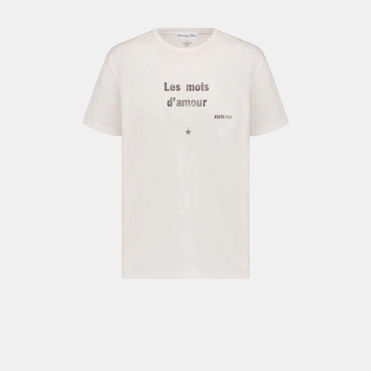 Dior o1bcso1str0225 Les Mots D'Amour' T-Shirt in White Size L / US 10 / IT 46 - 1 Thumbnail