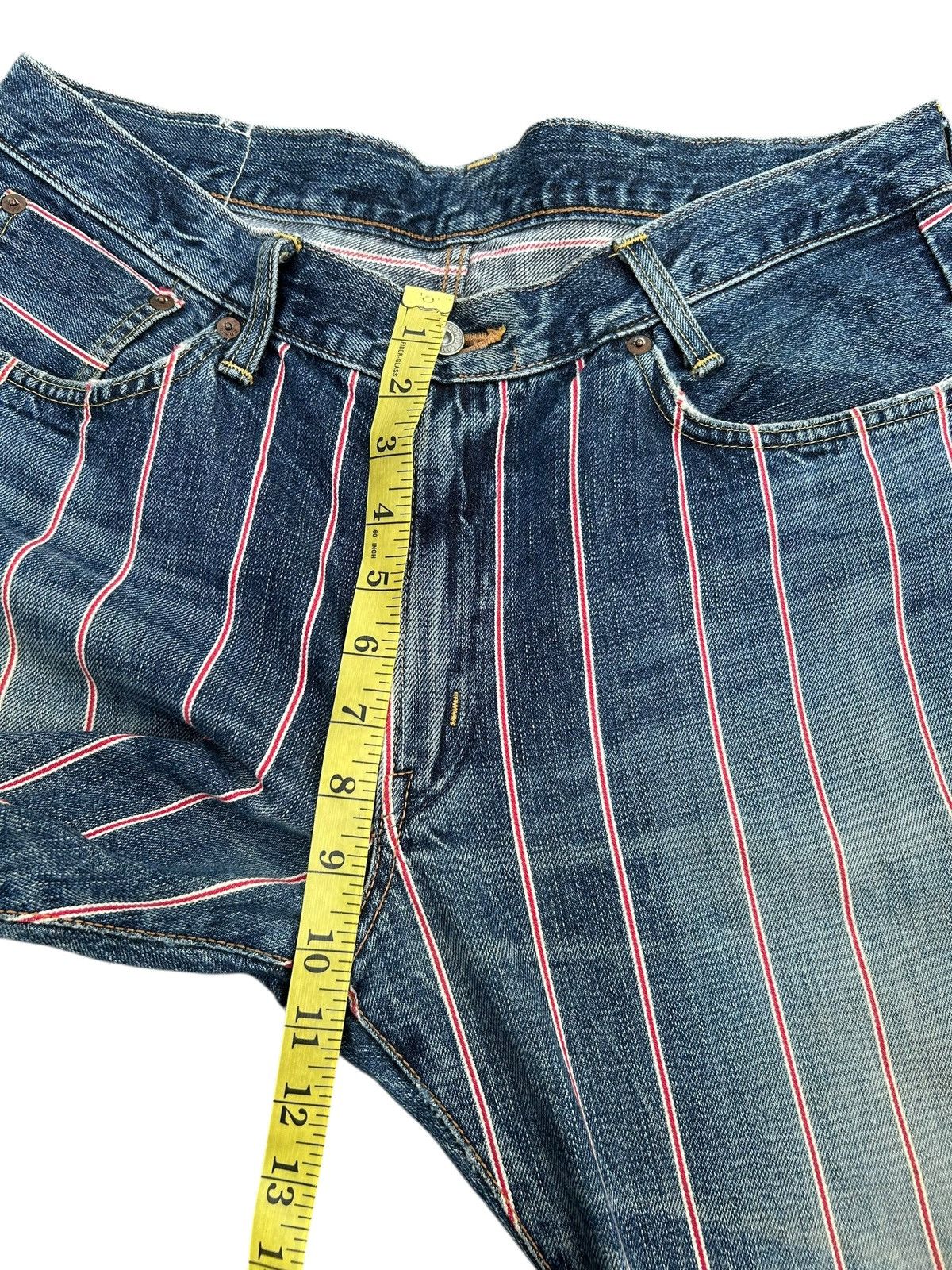 Kapital Vintage Edwin 505 Selvedge Japanese Distressed Denim jeans Size US 34 / EU 50 - 21 Thumbnail
