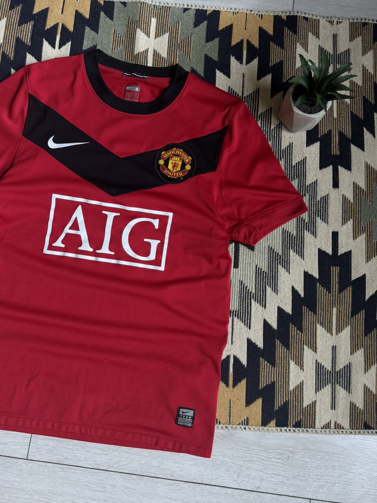 Nike Vintage Nike Manchester United 2009/10 Blockcore Jersey Size US S / EU 44-46 / 1 - 3 Thumbnail