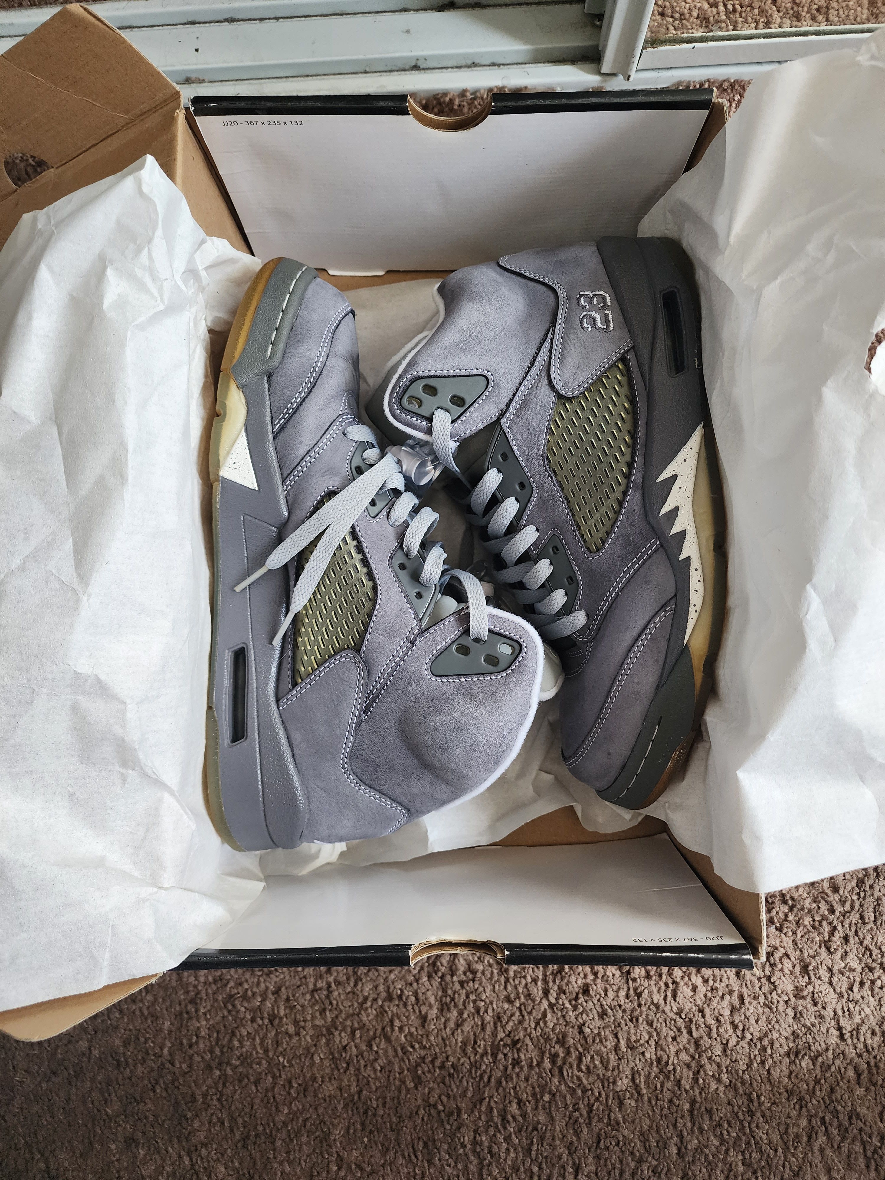 Air Jordan 5 Wolf Grey 2011 No Box