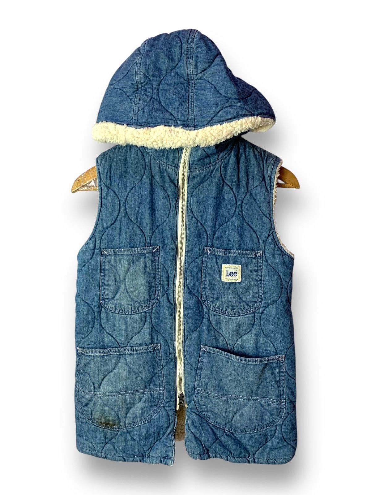 Lee Steals! Lee Outerwear Jeans Denim Vest Sherpa Size US XS / EU 42 / 0 - 1 Thumbnail