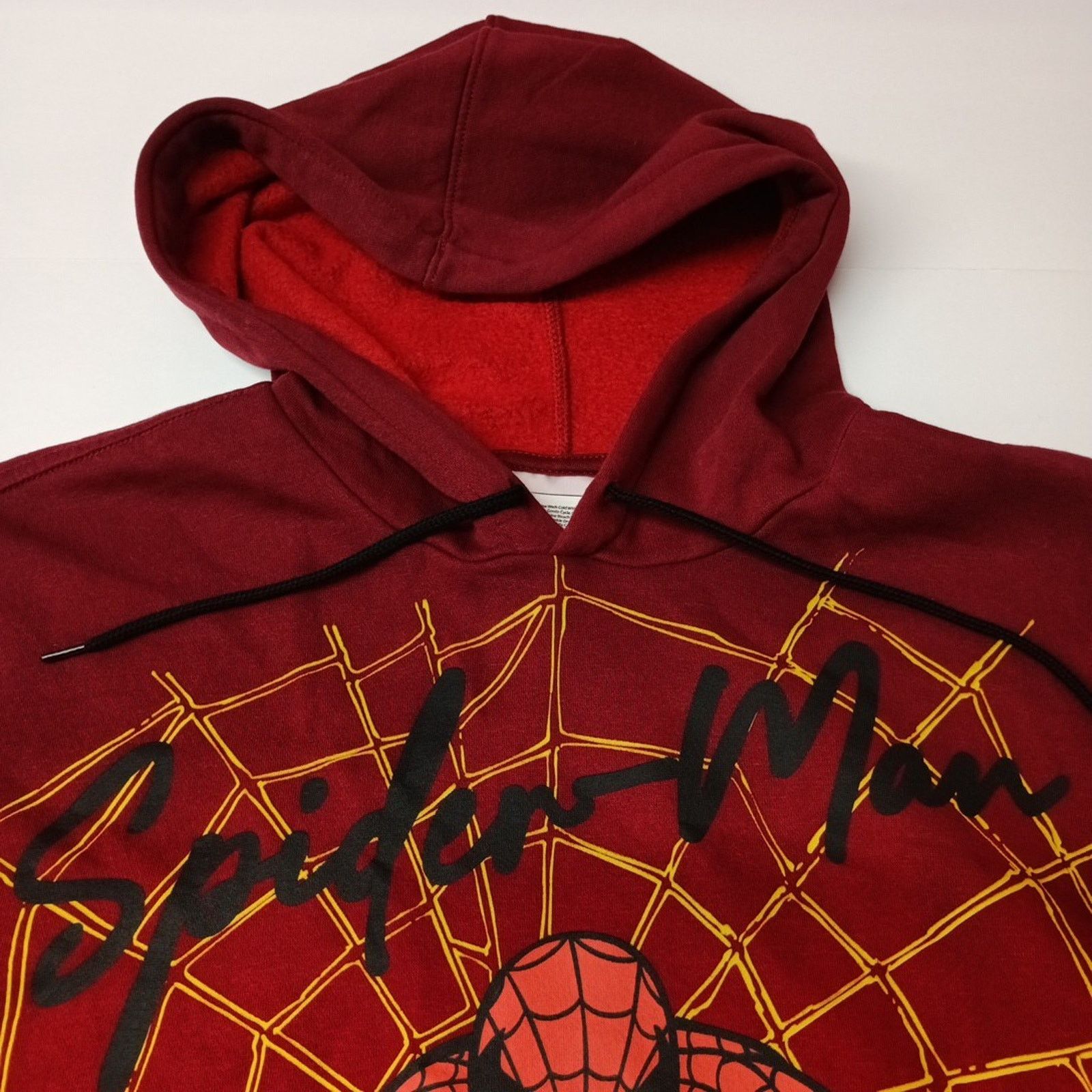 Marvel Comics Marvel Spider-Man Hoodie Red Logo Men's M Medium Pockets Size US M / EU 48-50 / 2 - 4 Thumbnail