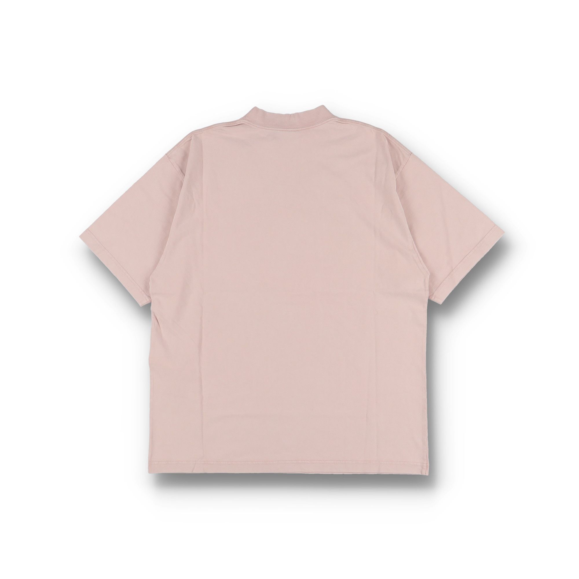 Balenciaga Pink Embroidered Back Flip Logo Oversized T-Shirt Size M / US 6-8 / IT 42-44 - 8 Thumbnail