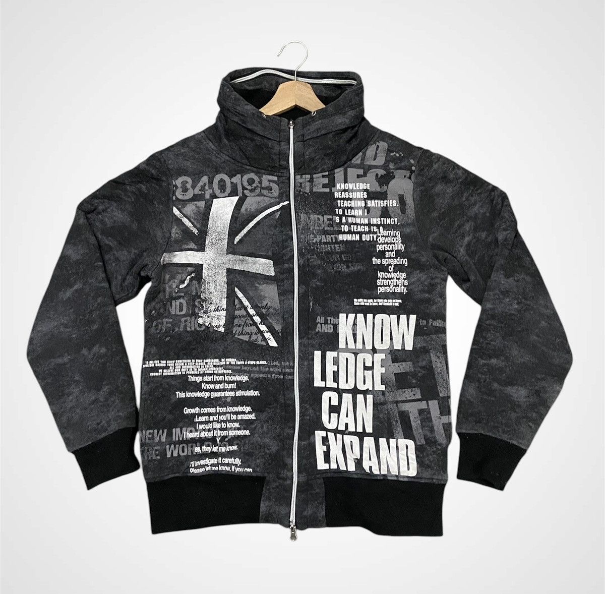 Hysteric Glamour × Japanese Brand Repezeen Punk Sweater Zipper Jacket Size US L / EU 52-54 / 3 - 3 Thumbnail