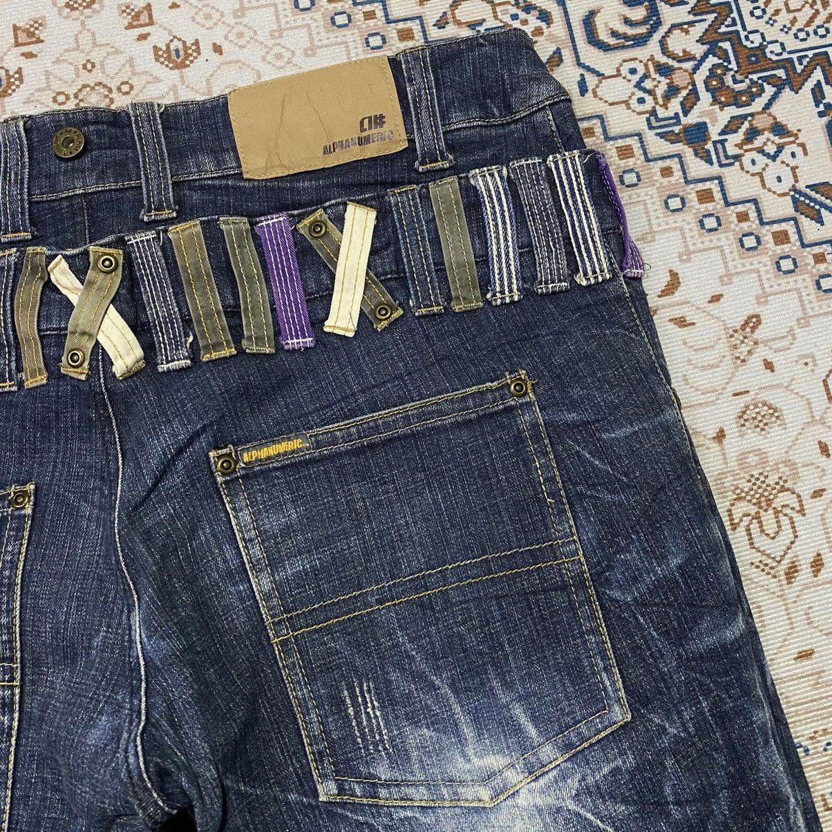 If Six Was Nine × Japanese Brand × Le Grande Bleu (L.G.B.) 2000s Y2K Alphanumeric Doublewaist Jeans Size US 30 / EU 46 - 6 Thumbnail