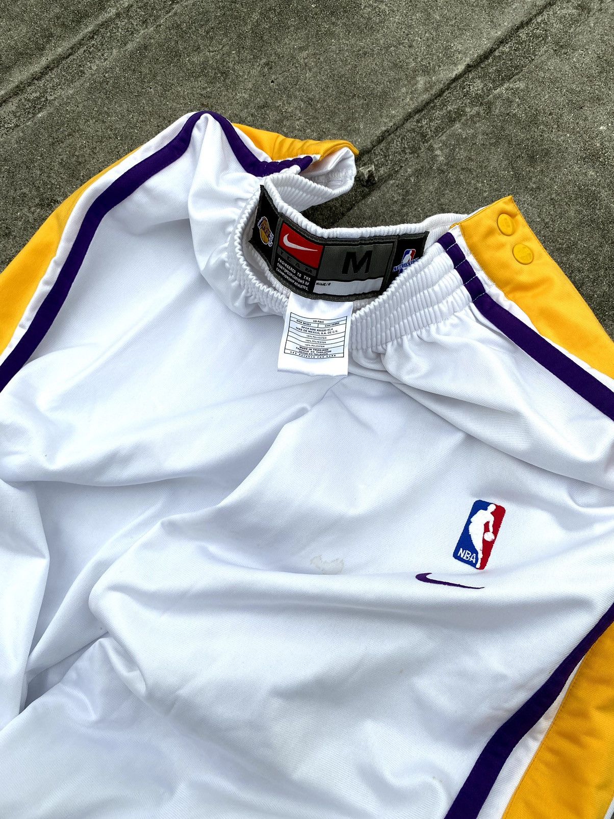 NBA Vintage Nike Team X L.A Lakers Nike NBA Warm-Up Set Size US XL / EU 56 / 4 - 9 Thumbnail