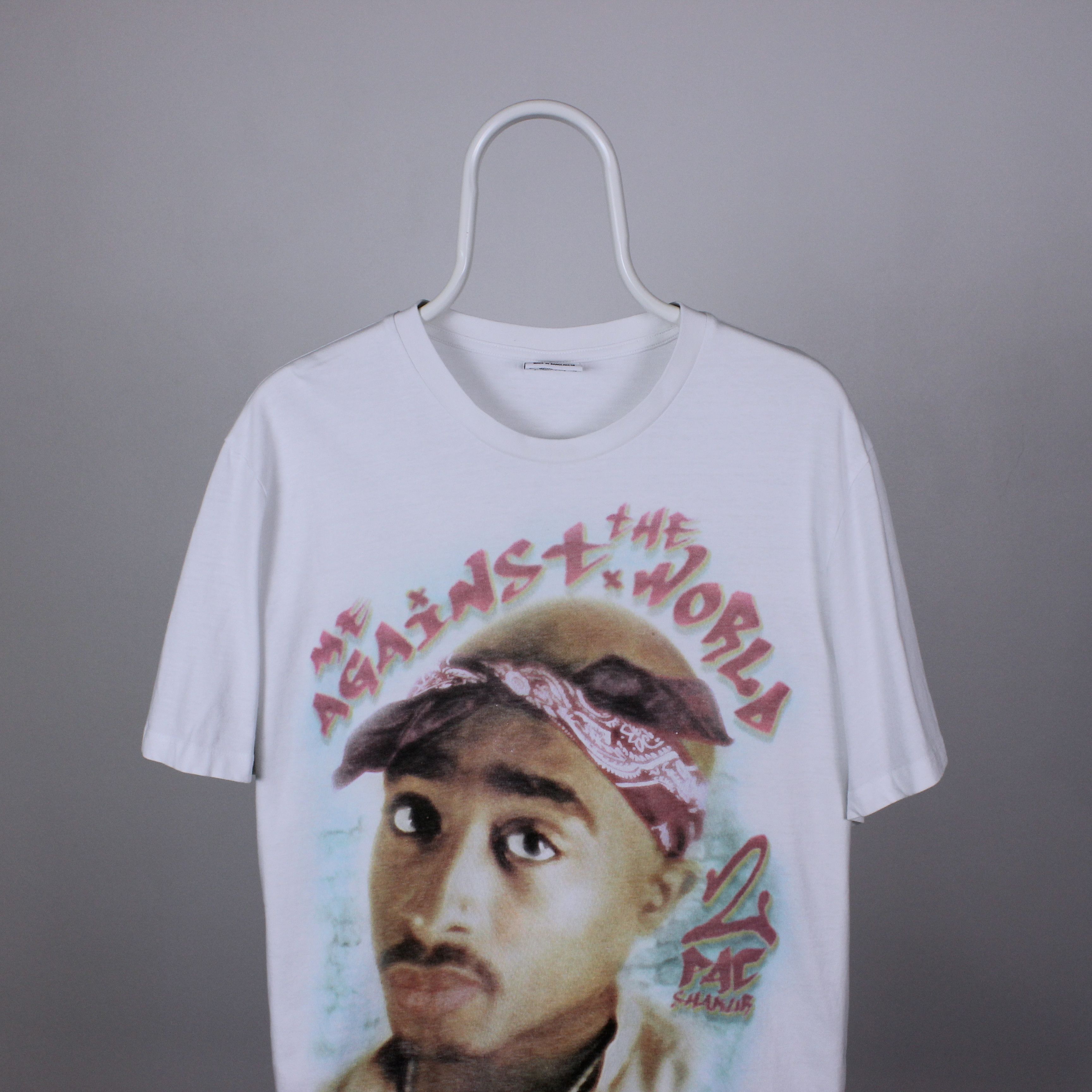 Rap Tees 2Pac Tupac band t shirt tee men cotton XL white 2021 Size US XL / EU 56 / 4 - 3 Thumbnail