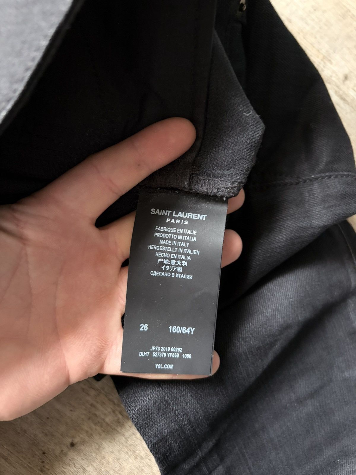 Saint Laurent Paris Saint Laurent d05 high waist black denim pants Size 26" / US 2 / IT 38 - 6 Thumbnail