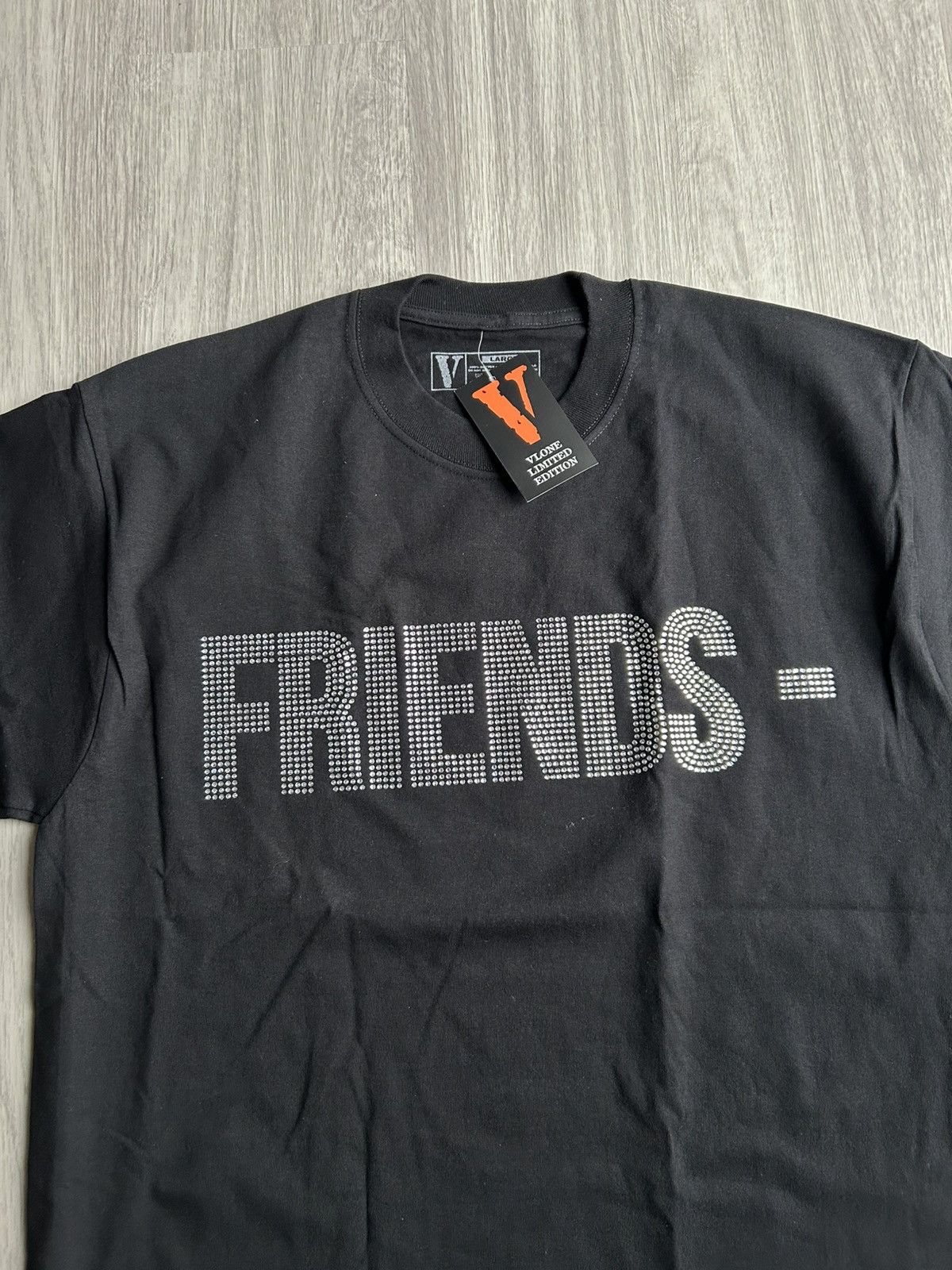 Vlone Vlone FRIENDS Rhinestone T-Shirt Size Large Size US L / EU 52-54 / 3 - 3 Thumbnail