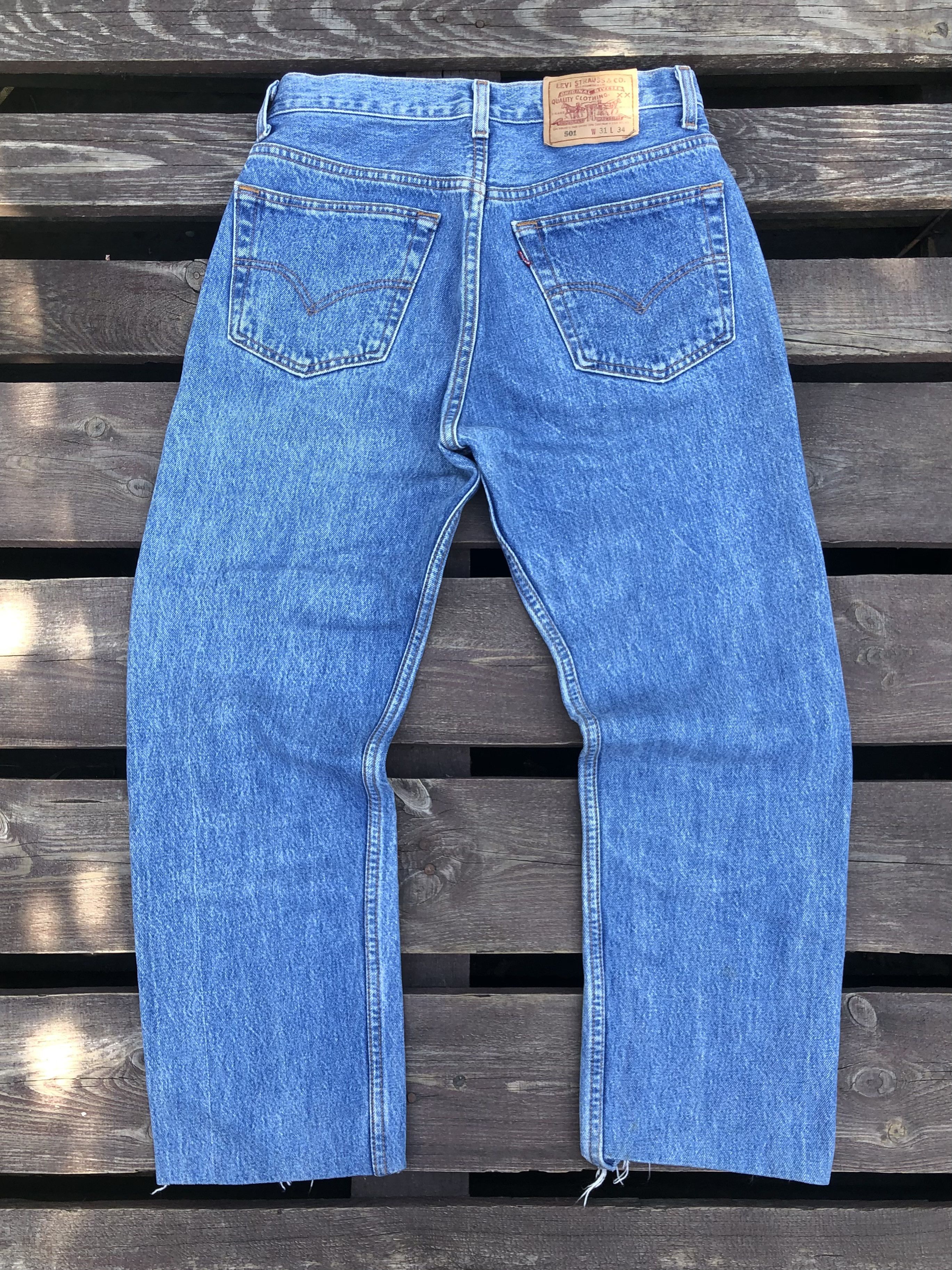 Levi's Levis 501 Vintage Denim Jeans Made in USA Size W31 L34 Size US 31 - 1 Thumbnail