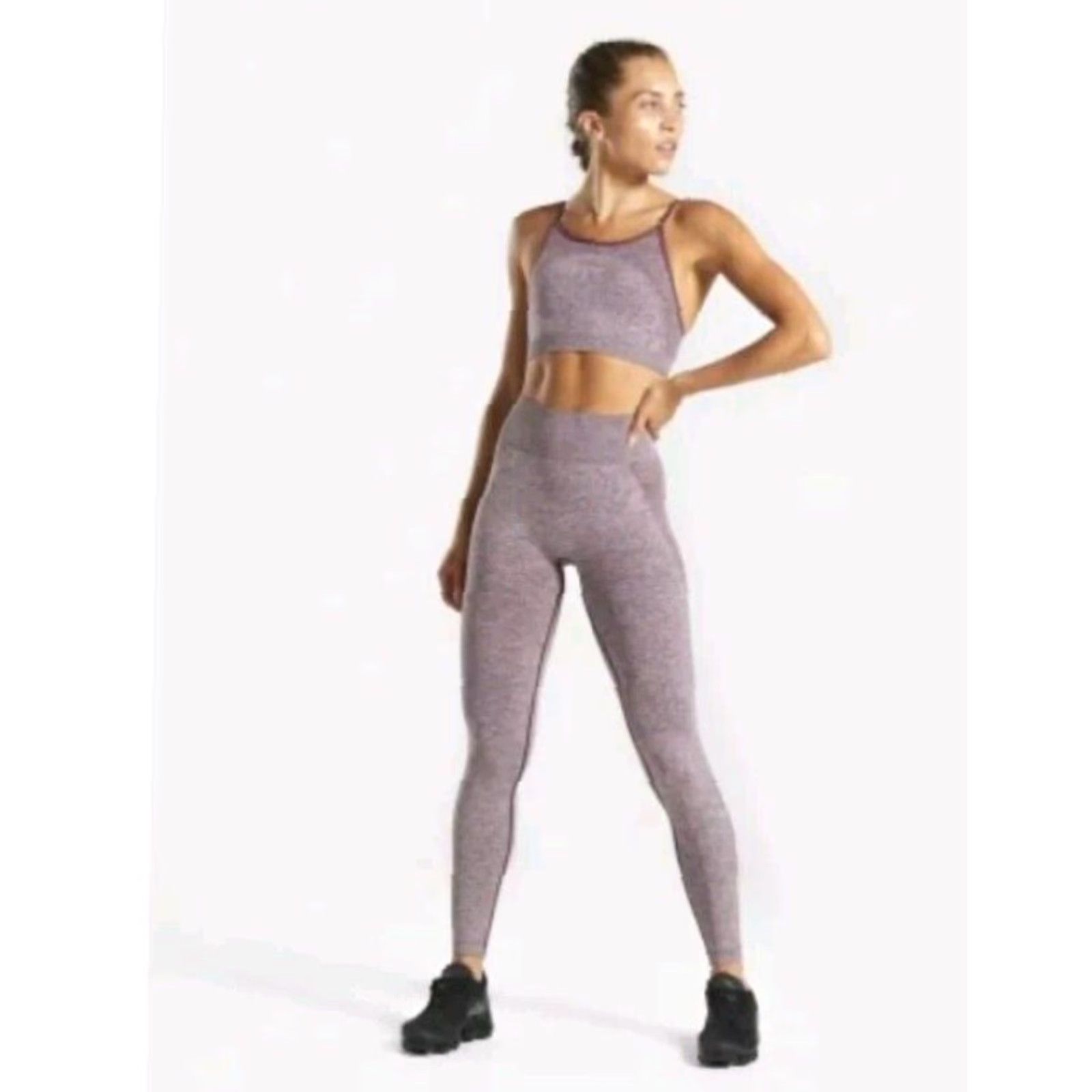 Gymshark Gymshark Leggings Winter Berry Rose S Womens High Waisted Flex Rise >10.5in 22x31 Size 28" / US 6 / IT 42 - 5 Thumbnail