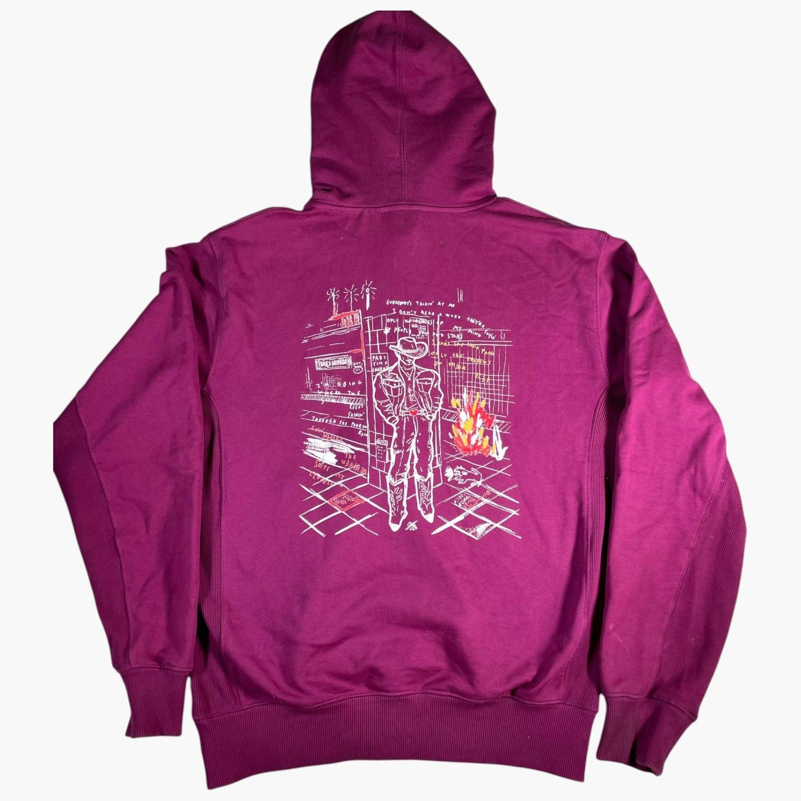 Helmut Lang Helmut Lang Classic Maroon & Red Hoodie Size US M / EU 48-50 / 2 - 2 Thumbnail