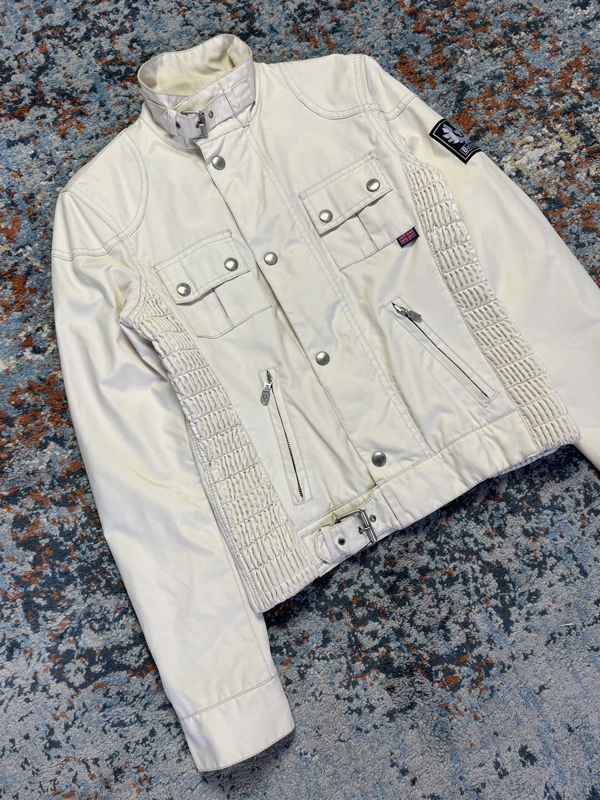 Belstaff × Vintage Vintage 90s Belstaff Gangster 1969 cropped biker jacket Size L / US 10 / IT 46 - 5 Thumbnail