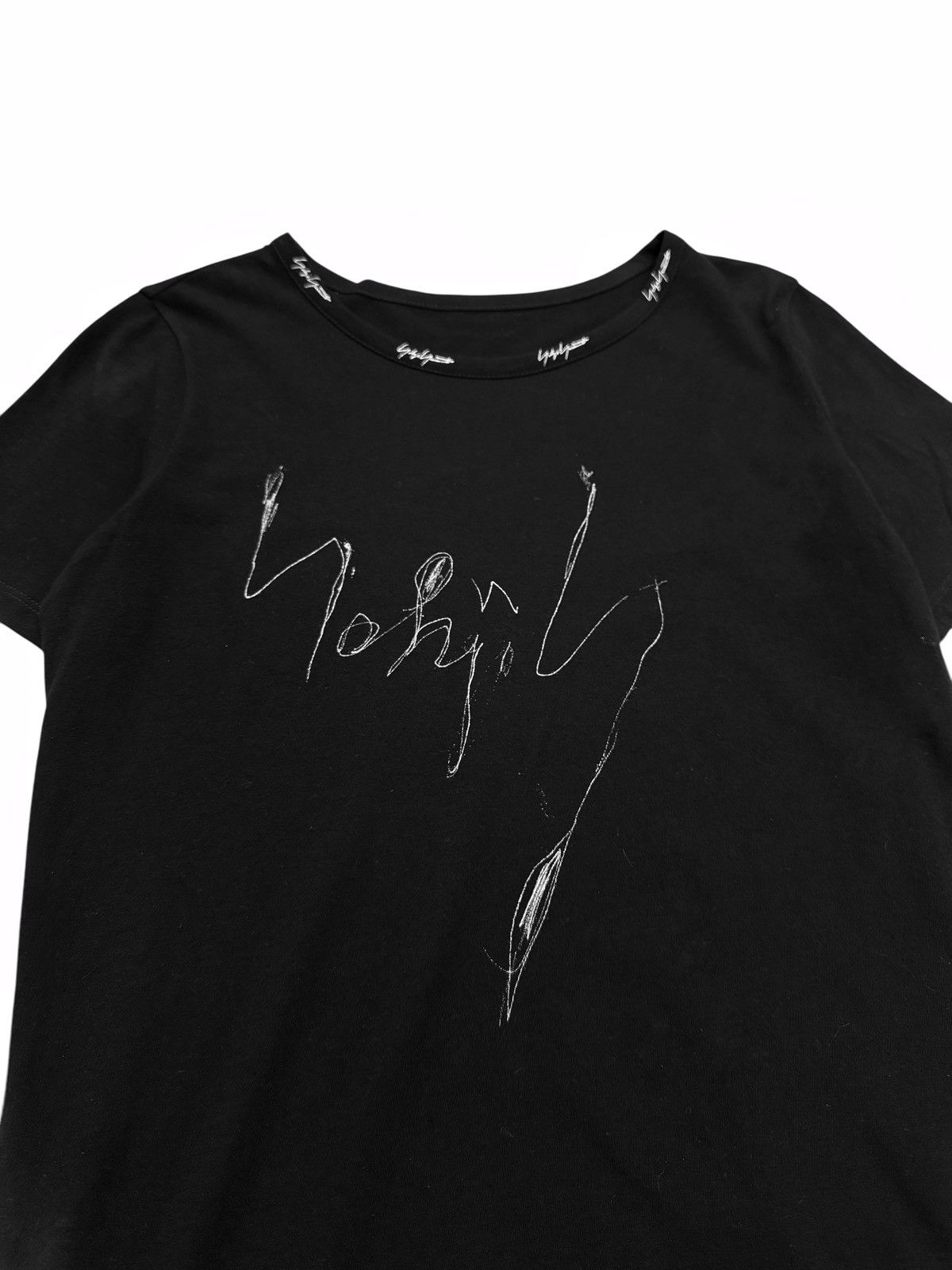 Yohji Yamamoto Mainline Short Sleeve Logo Shirt Size M / US 6-8 / IT 42-44 - 2 Thumbnail