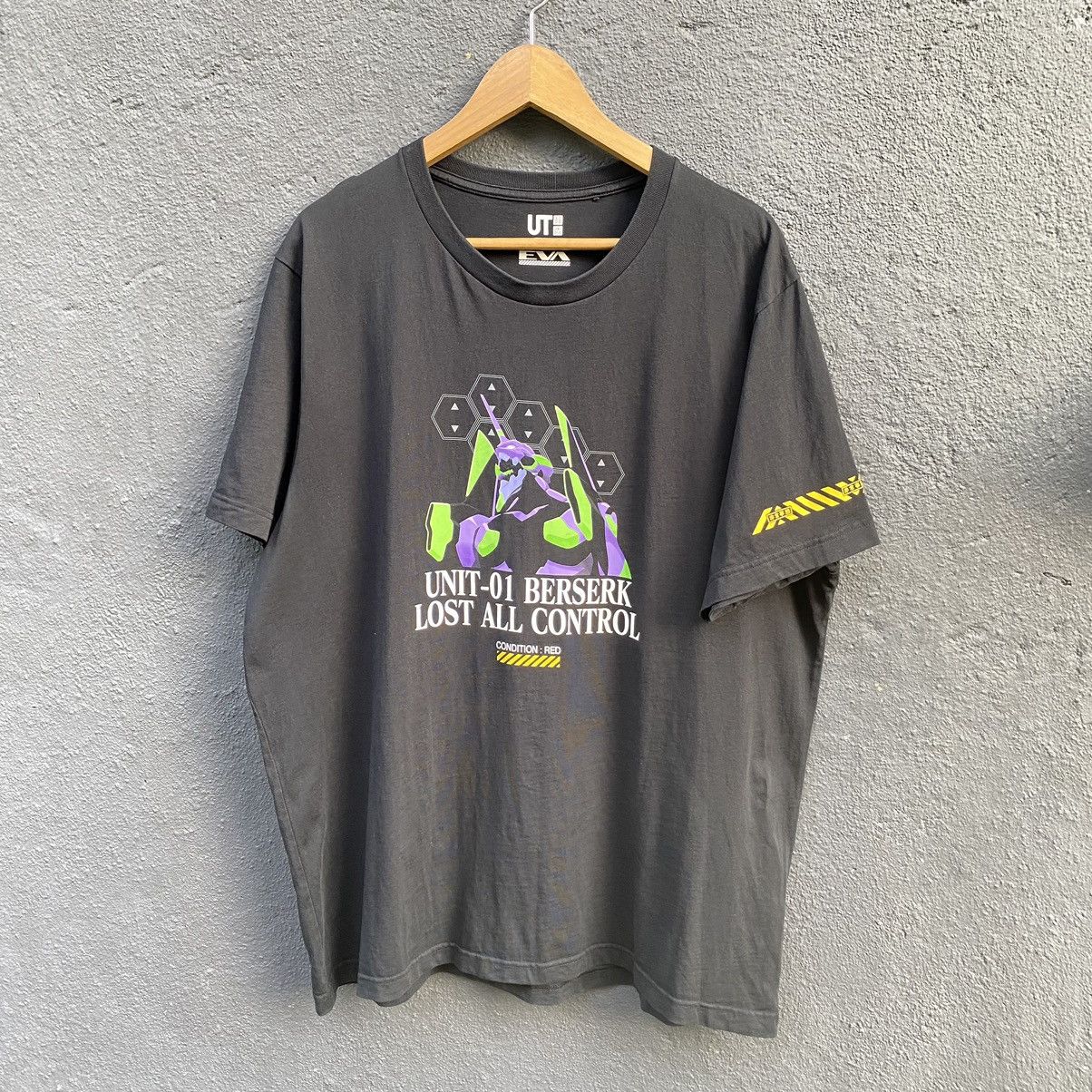 Anime Vintage Evangelion Neon Genesis Berserk Anime ERD GRUNGE TEE Size US XL / EU 56 / 4 - 1 Thumbnail