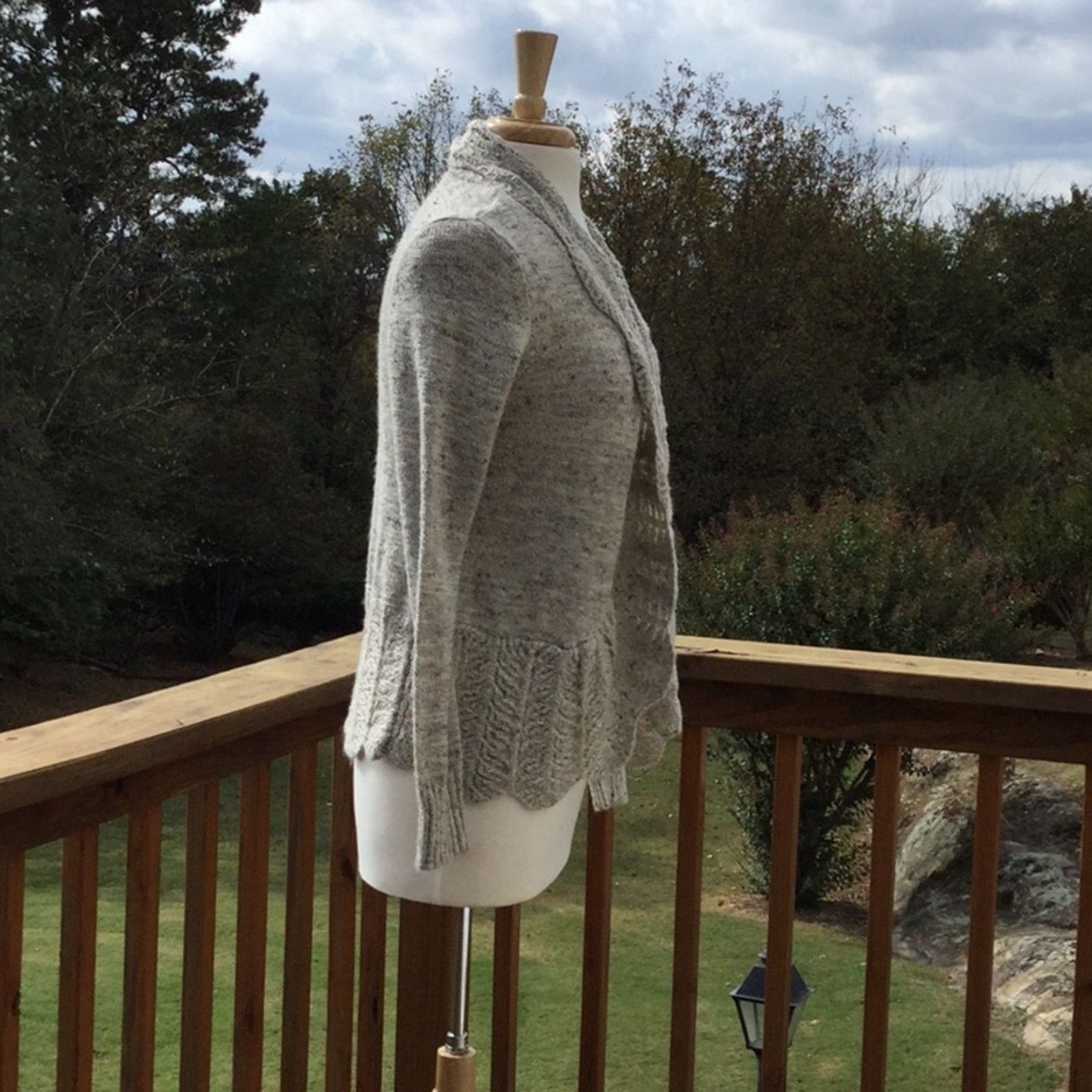 Other Dressbarn Tan Open Front Cardigan/Sweater Size MP* Size M / US 6-8 / IT 42-44 - 4 Thumbnail